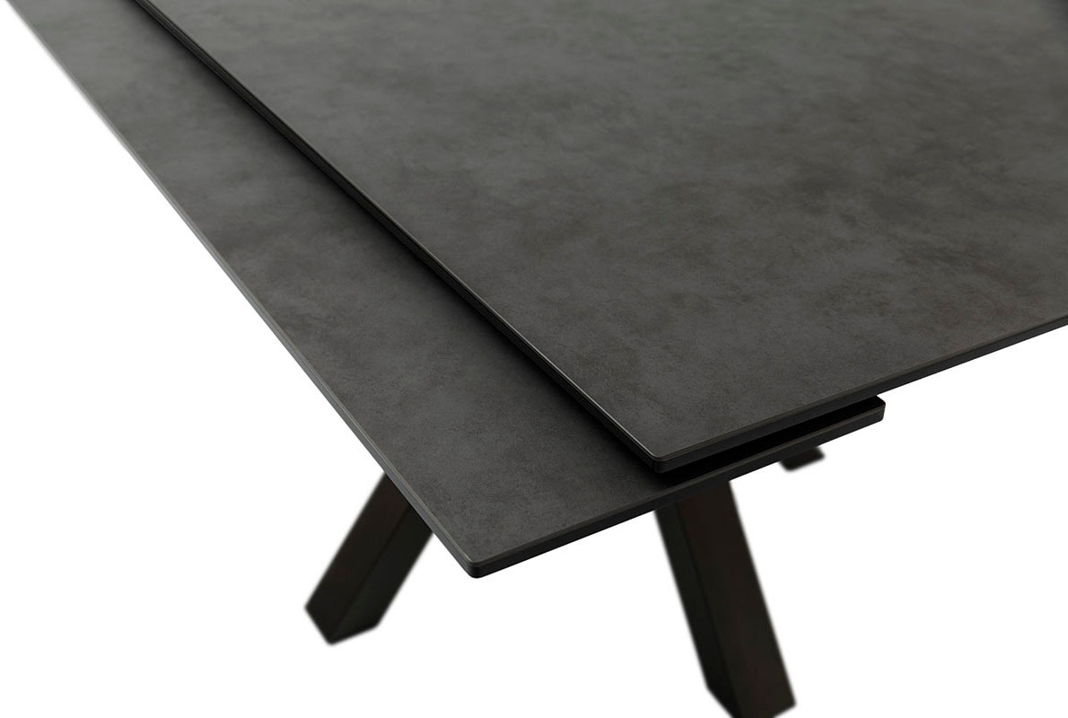 MCA furniture Esstisch »PALLINI Auszugstisch 90-150 cm«, (Einzelstück), Keramik,Metall,Längsseitenauszug,ausziehbar,Tischplatte 13 mm