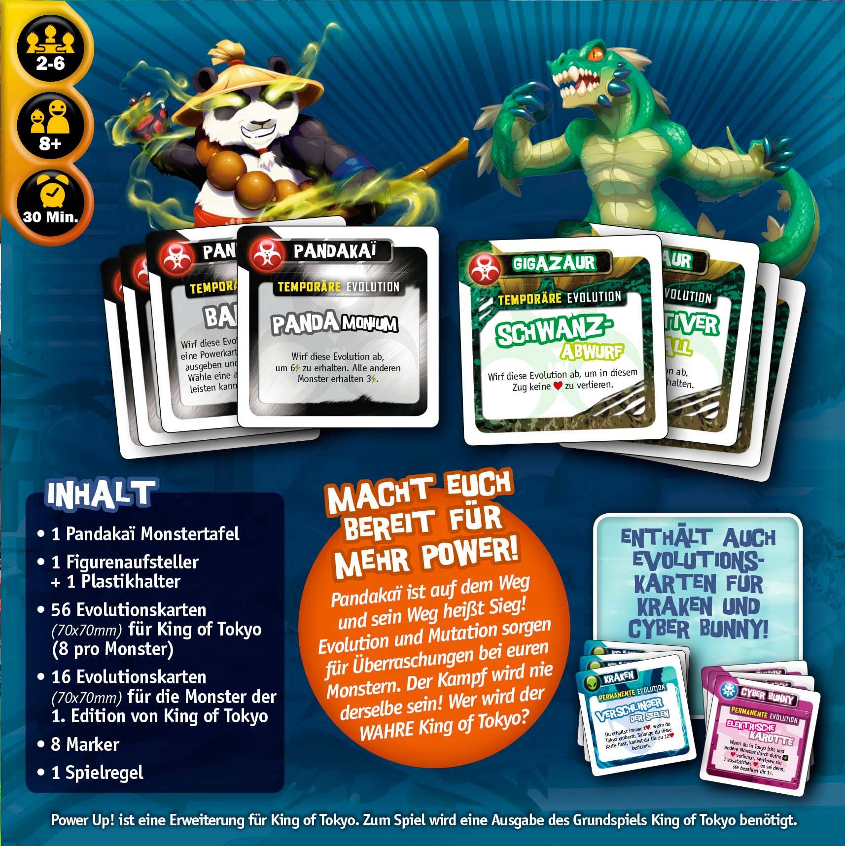 iello Spiel »Erweiterungsspiel, King of Tokyo Power Up«