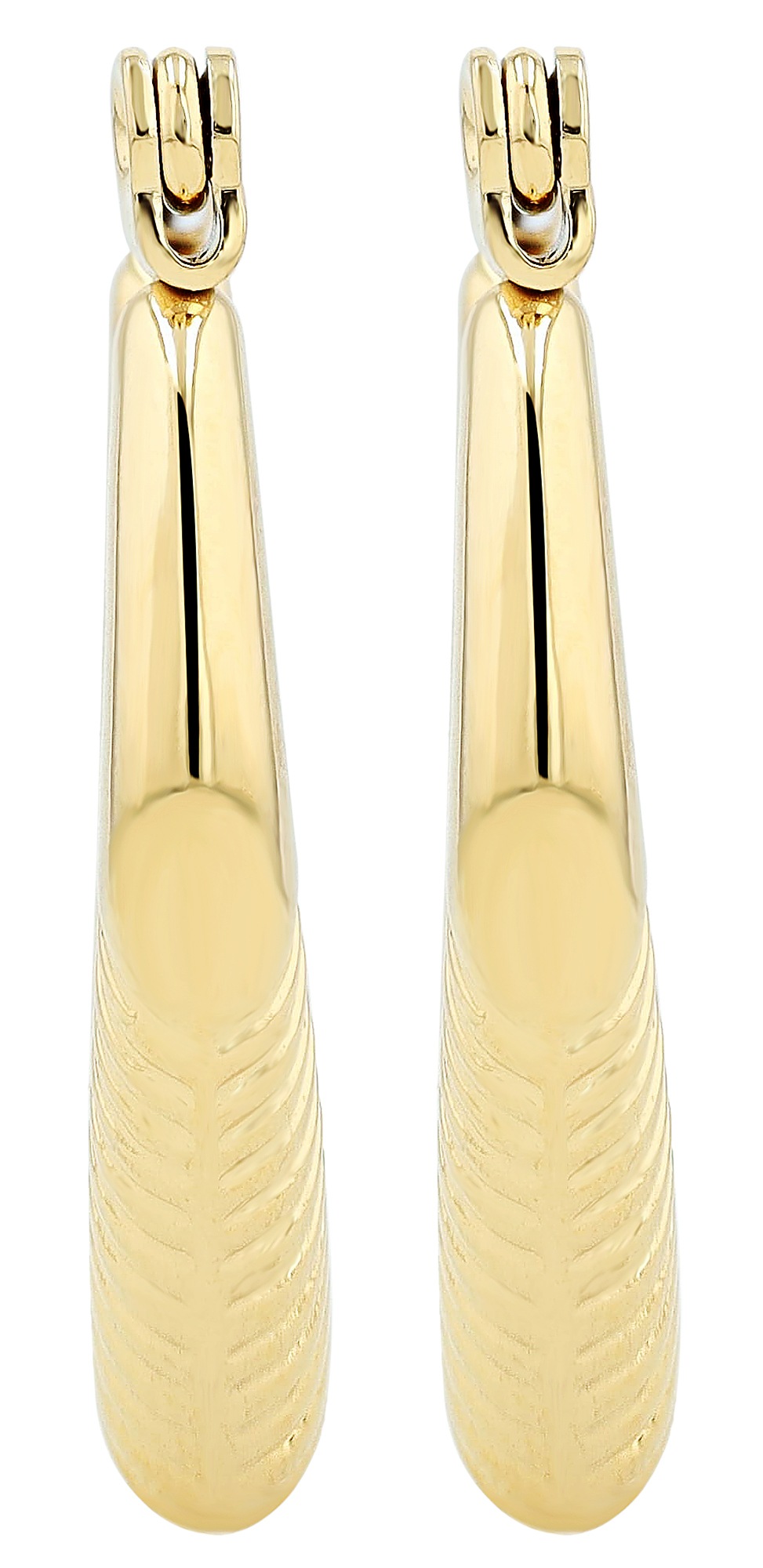 Adelia´s Paar Creolen »Damen Ohrringe ¿ Klappcreole aus Edelstahl«