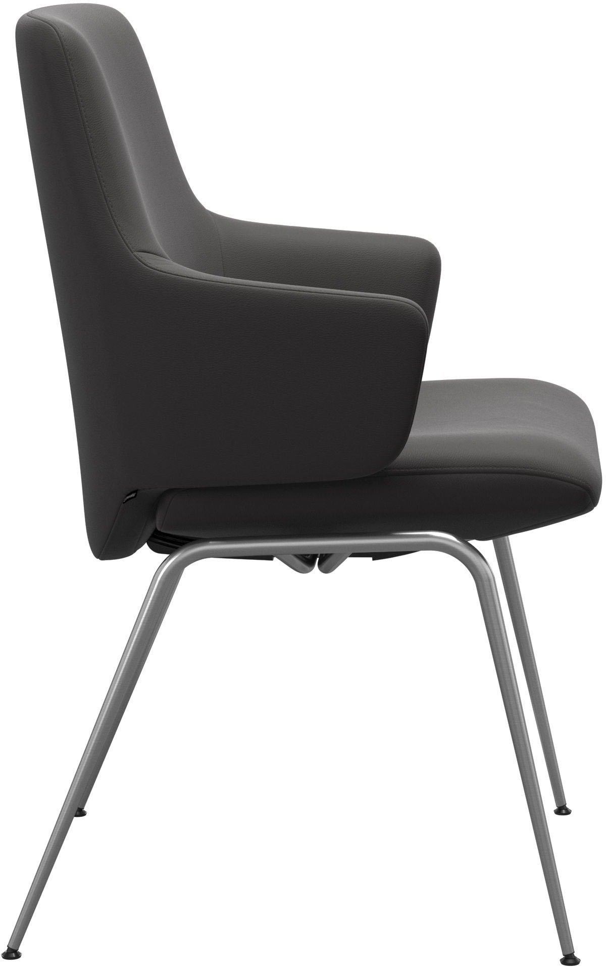 Stressless® Polsterstuhl »Laurel«, Leder PALOMA, Low Back mit Armlehne, Größe L, mit Beinen aus Stahl in Chrom matt