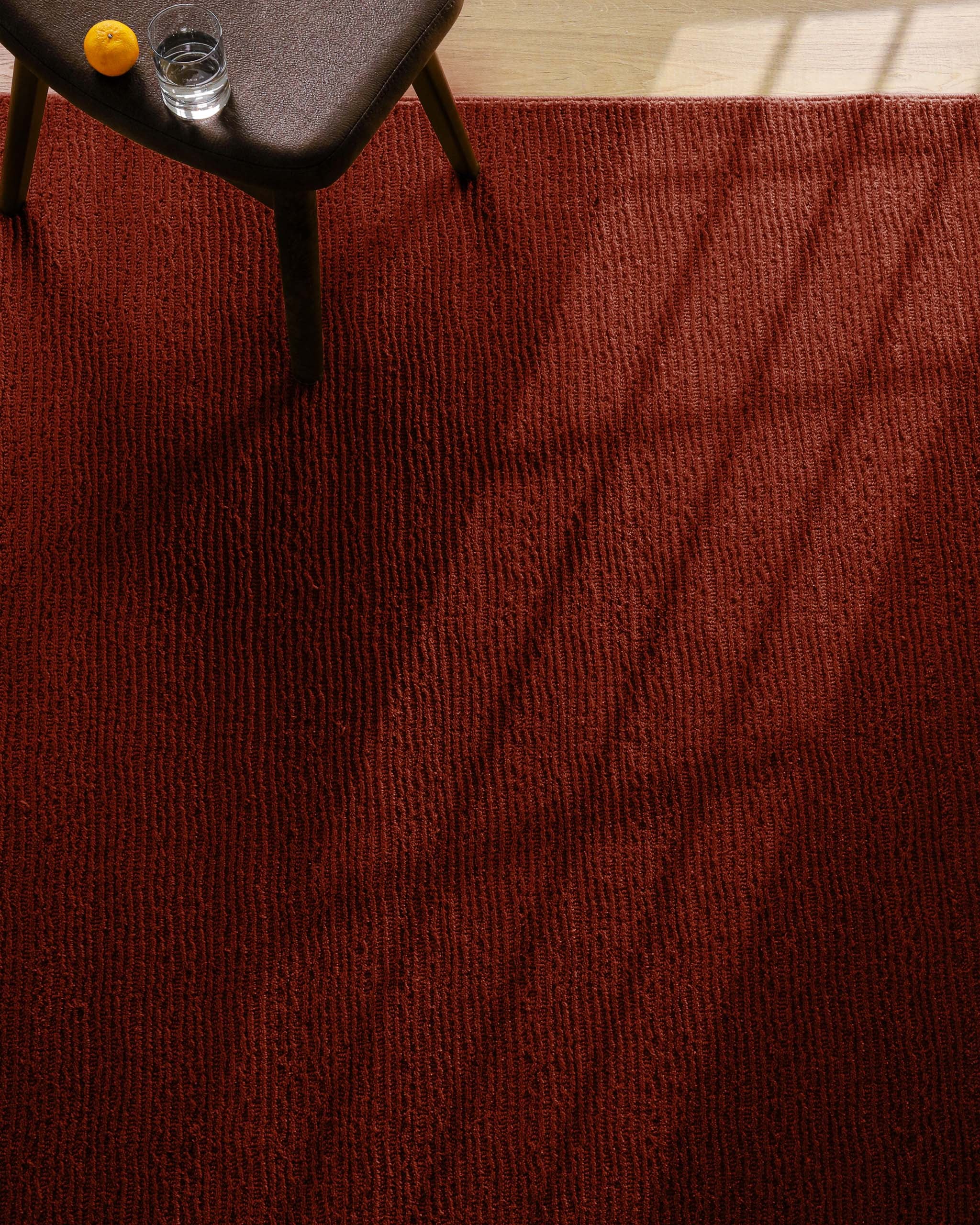 Wecon home Teppich »Castello ONE« rechteckig 7 mm Höhe Schurwolle, Kurzflor mit Hoch-Tief-Effekt, Wohnzimmer, Streifenmuster