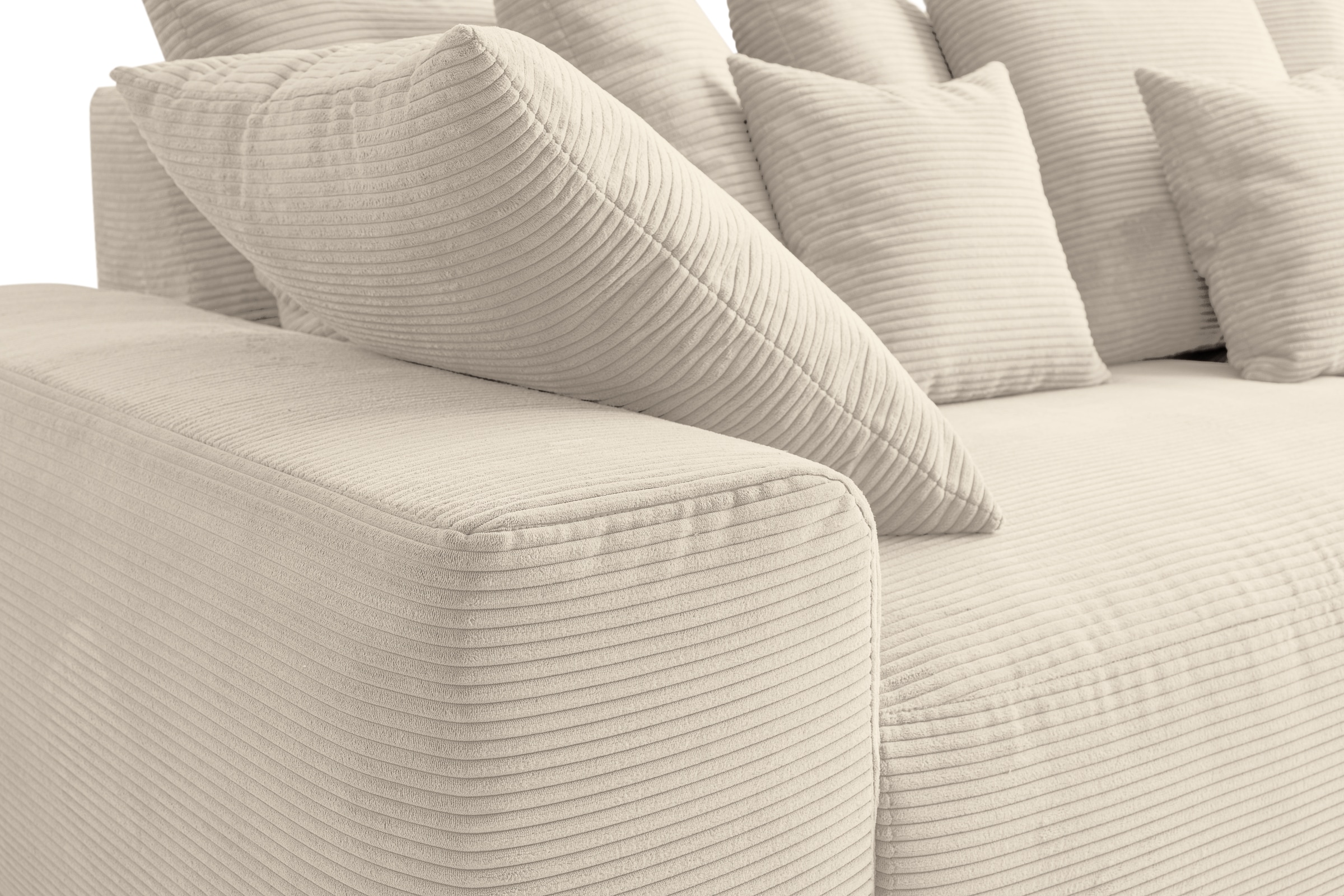 WERK2 Big-Sofa »Maxi, 290 cm breit, viel Platz auf diesem Mega Sofa« Cord, XXL