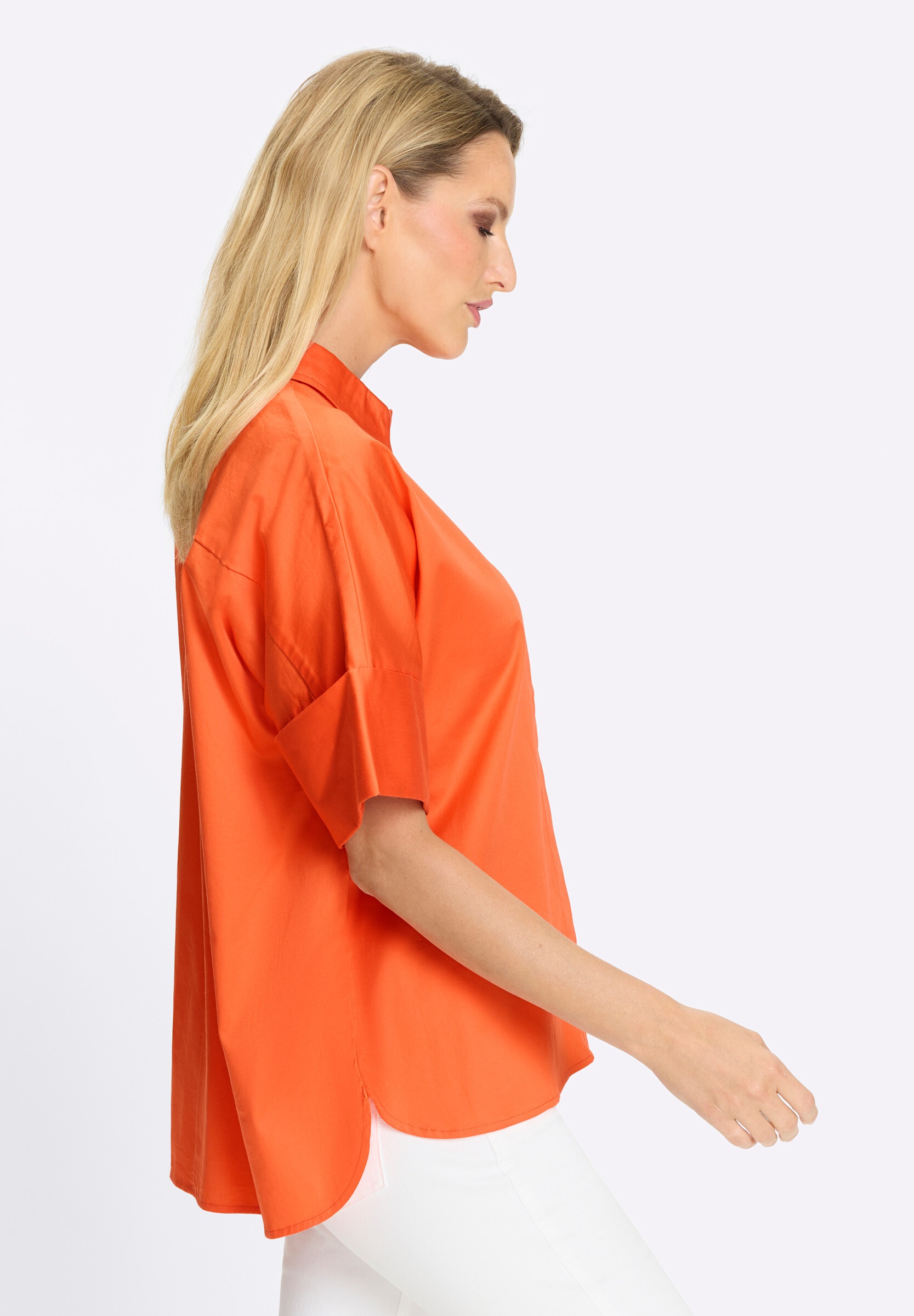 heine Hemdbluse »Bluse Kurzarmbluse oversized geschnitten«
