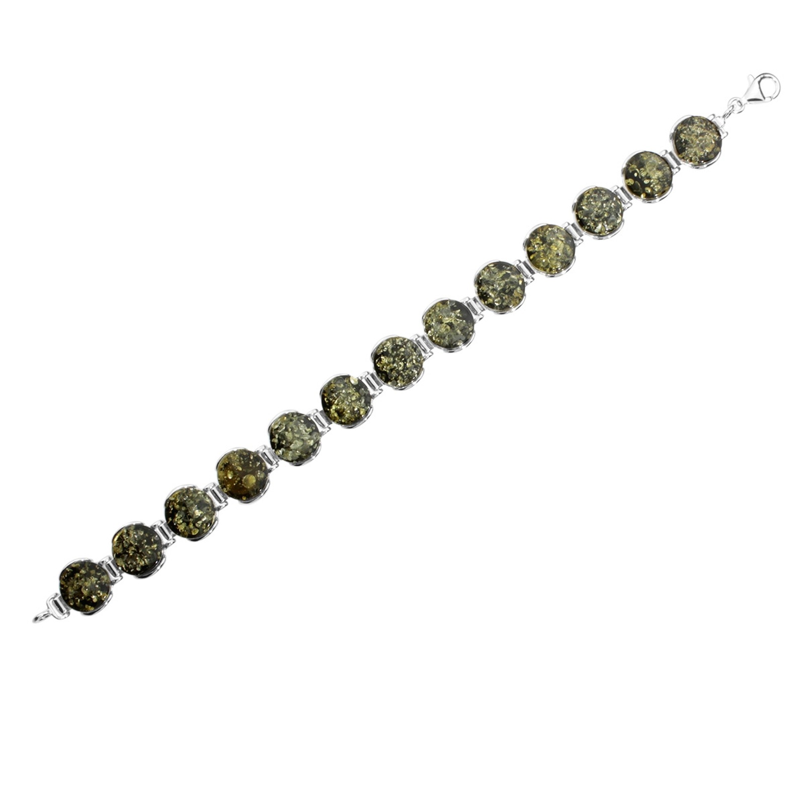OSTSEE-SCHMUCK Armband »- Classic 10 mm - Silber 925/000 - Bernstein«