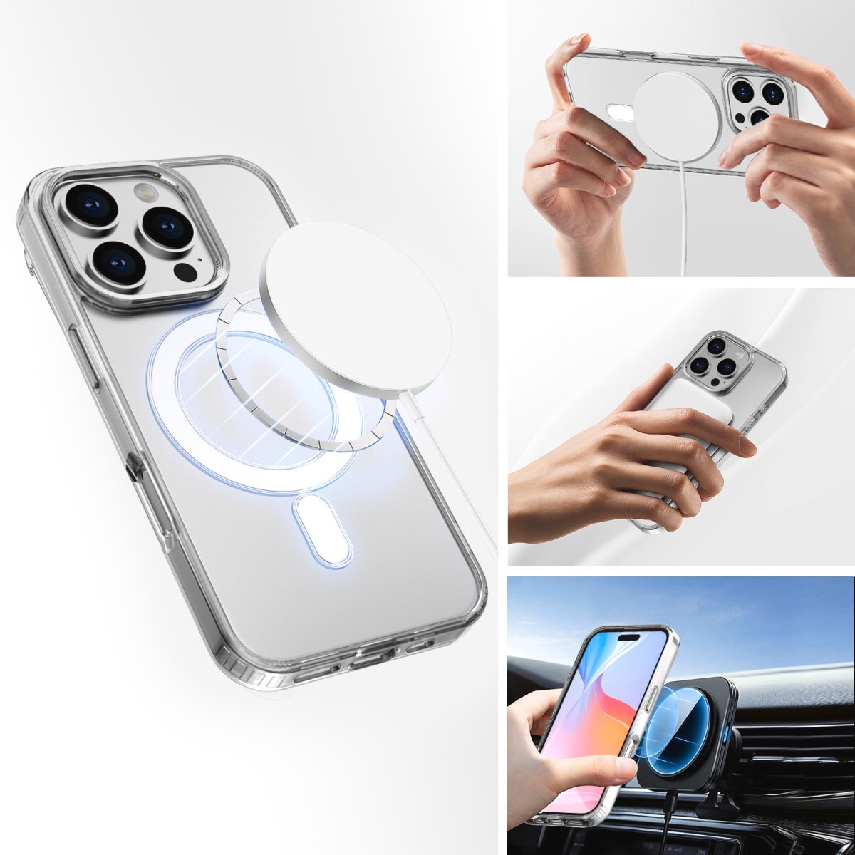 4smarts Handyhülle »360° Premium Protection Set für Apple iPhone 16 Pro Max«, Backcover, Schutzhülle, Handyschutzhülle, Case, Schutzcase, stoßfest