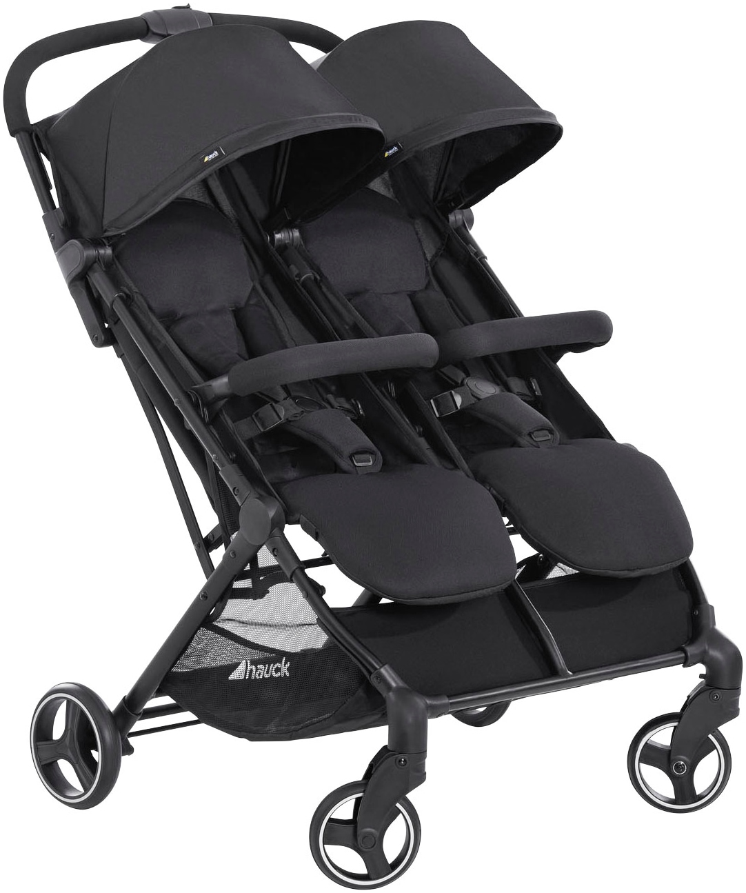 Zwillingsbuggy »Swift X Duo, black«, 30 kg, extrem schmal