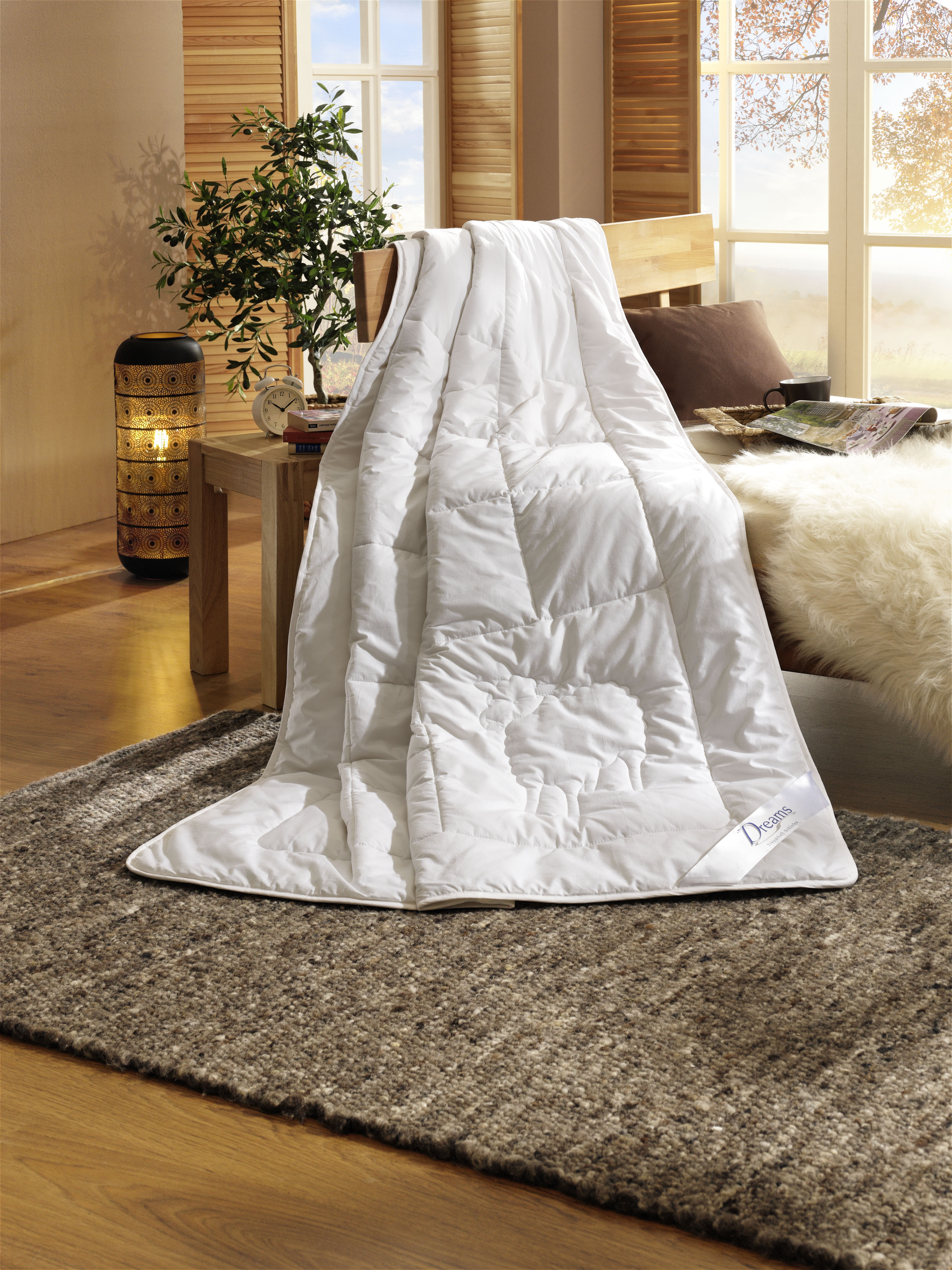 Dreams Naturhaarbettdecke »Woll-Deluxe« warm 1 Stk. tlg. in weiß, Größe B/L: 155 cm x 200 cm