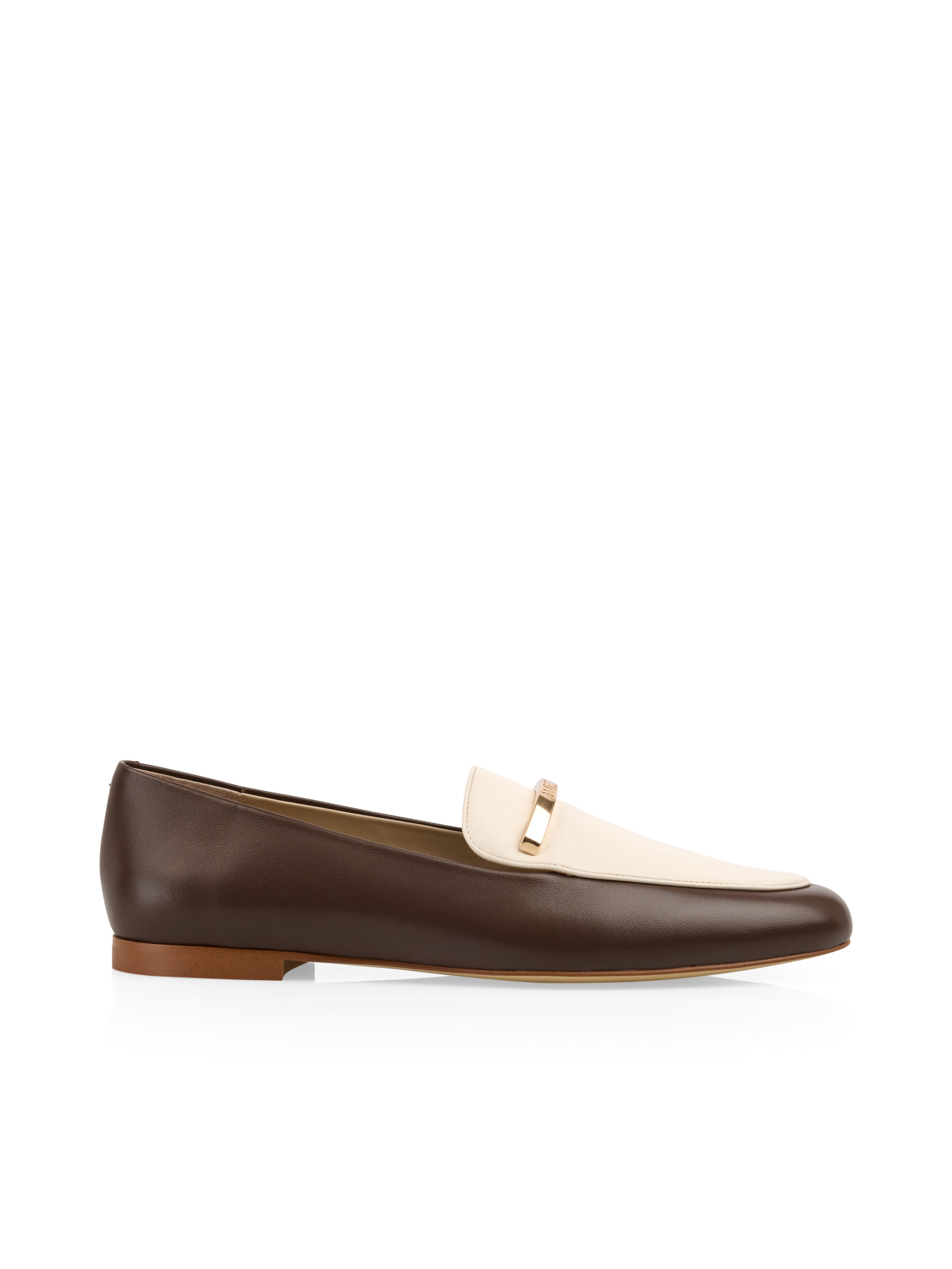Marc Cain Slipper  Loafer, Businessschuh mit goldfarbener Zierspange
