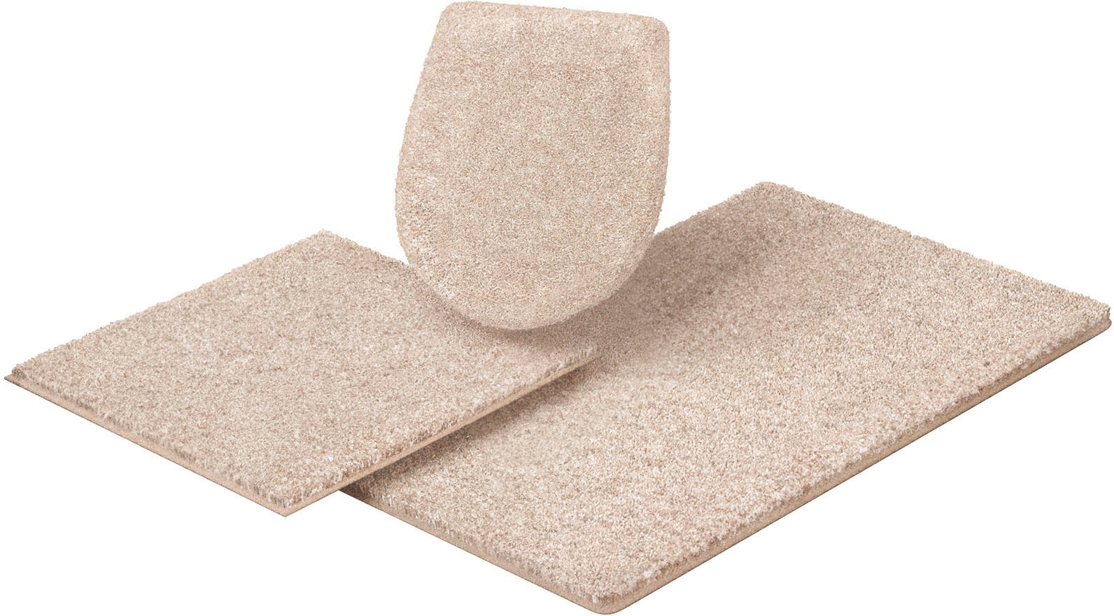 Grund Badematte »Melli« Höhe 17 mm rutschhemmend beschichtet fußbodenheizungsgeeignet strapazierfähig melierter Flor in beige