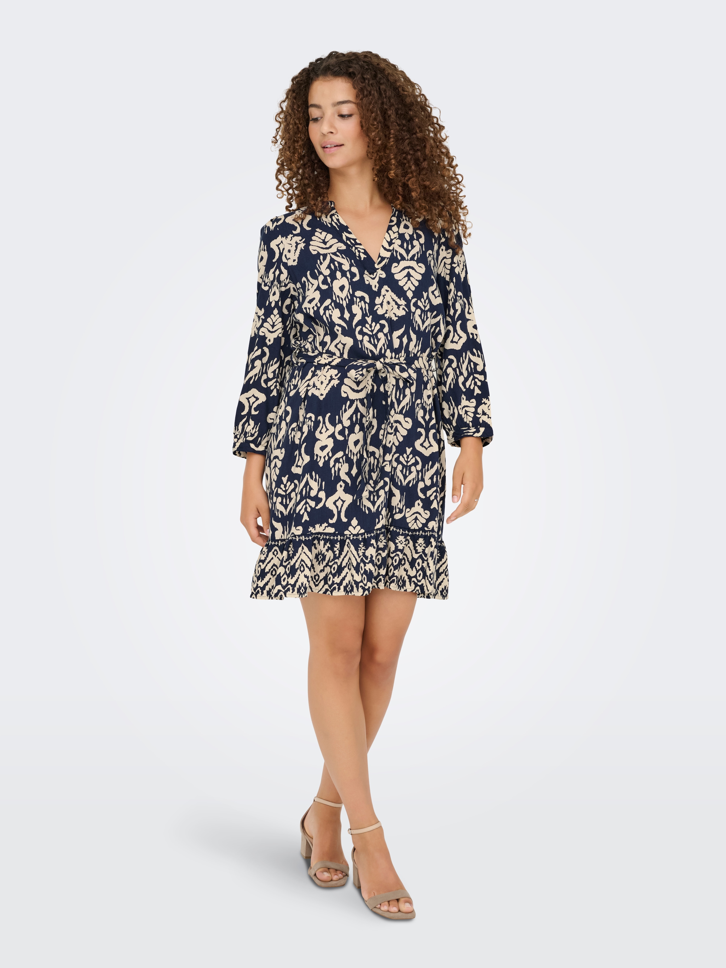 ONLY Tunikakleid »ONLANTONIA LIFE 3/4 SHORT DRESS WVN«, Sommerkleid