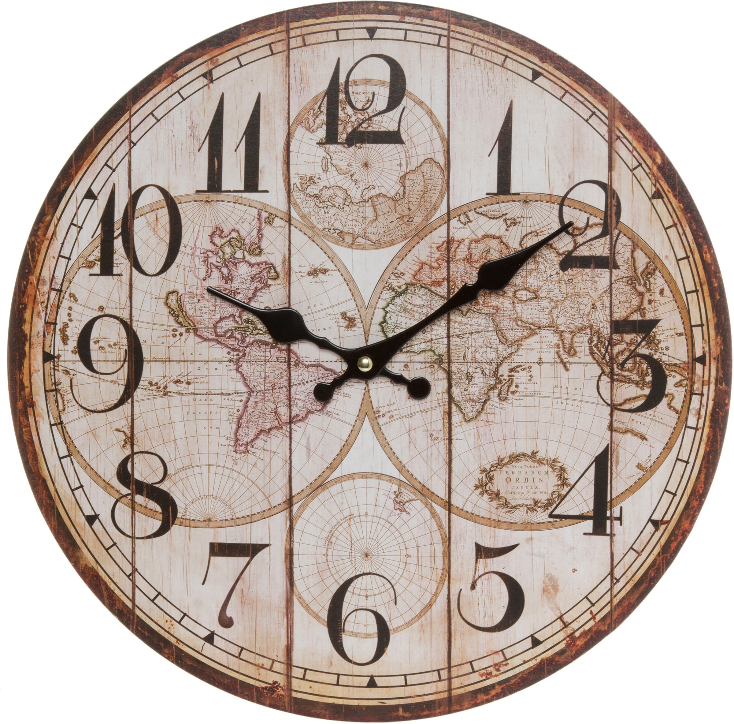 Myflair Möbel & Accessoires Wanduhr »Welf«, weiß, rund, dekorativ in Küche & Wohnzimmer