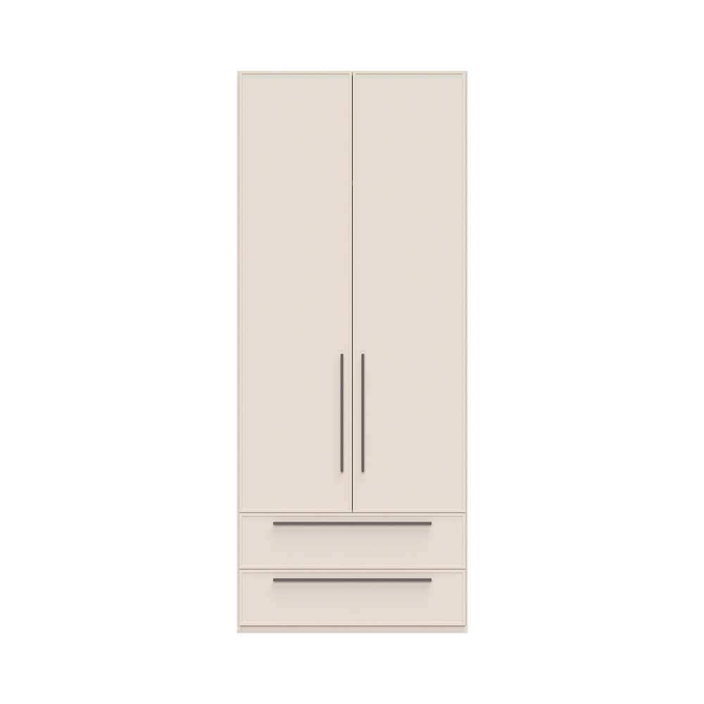 OTTO home Drehtürenschrank »Opera mit oder ohne Kranz inkl. LED-Bel. ,B92,137,182 oder 227 cm« Schubkästen, UV lackiert, Soft Close Funktion, Höhenverstellbare Füße