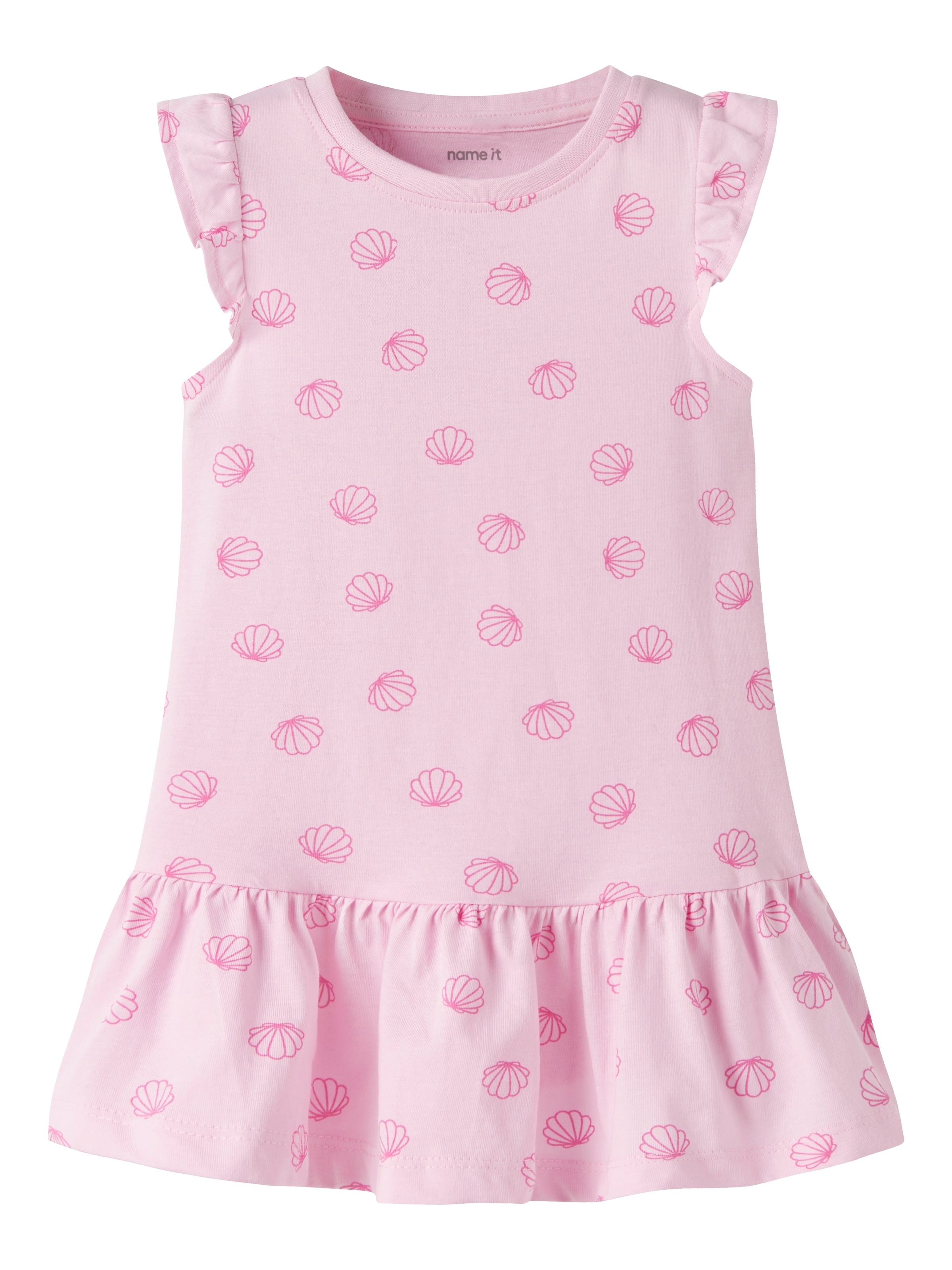 Name It Minikleid »NMFVIDA CAPSL DRESS« mit Volants und im sommerlichen Alloverdruck