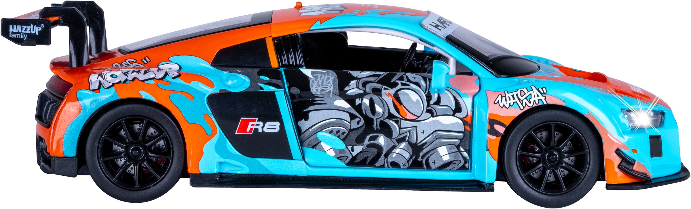 Jamara Spielzeug-Auto »Diecast, Audi R8 LMS blau inklusive Batterien« LED Licht; Maßstab 1:24