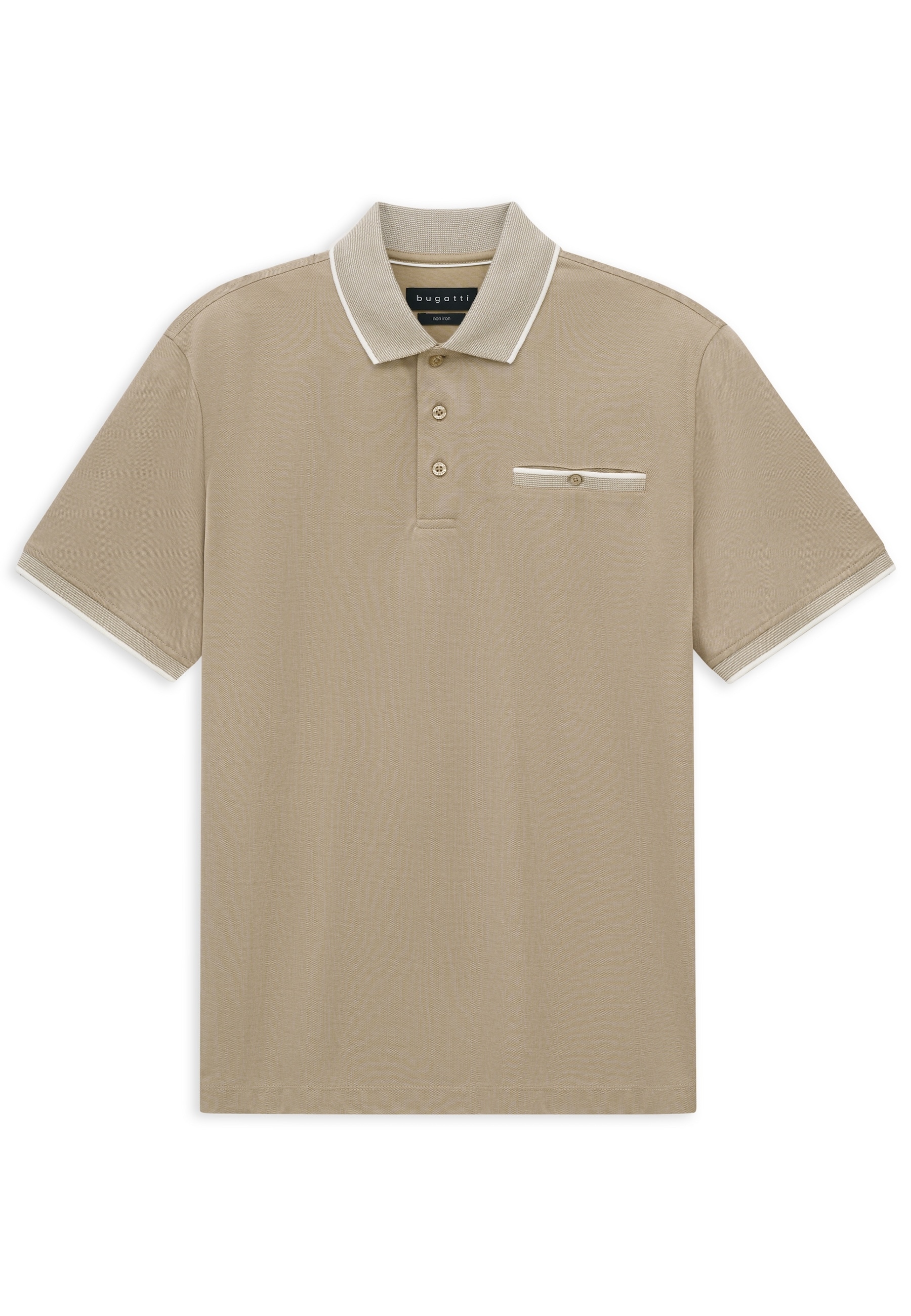 bugatti Poloshirt Modern Fit mit einer Brusttasche