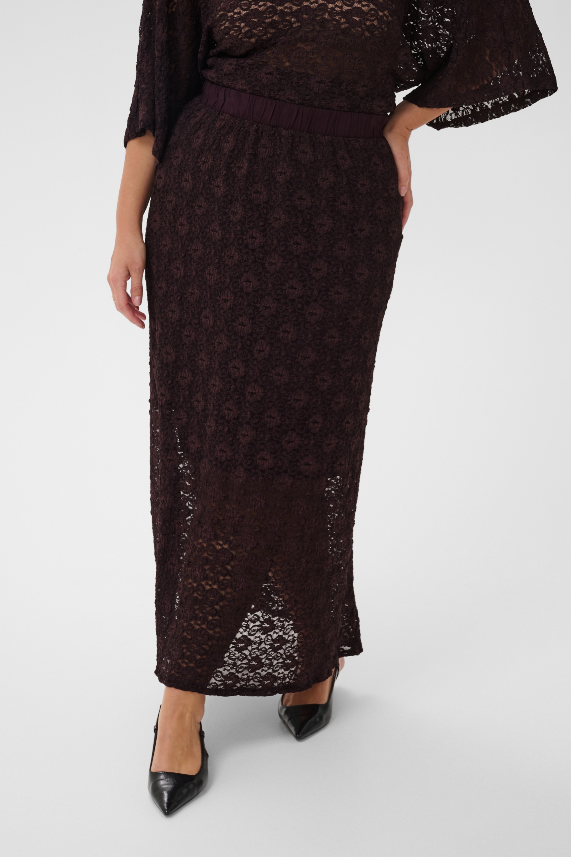 KAFFE Curve Midirock »Damen Rock KCsally«