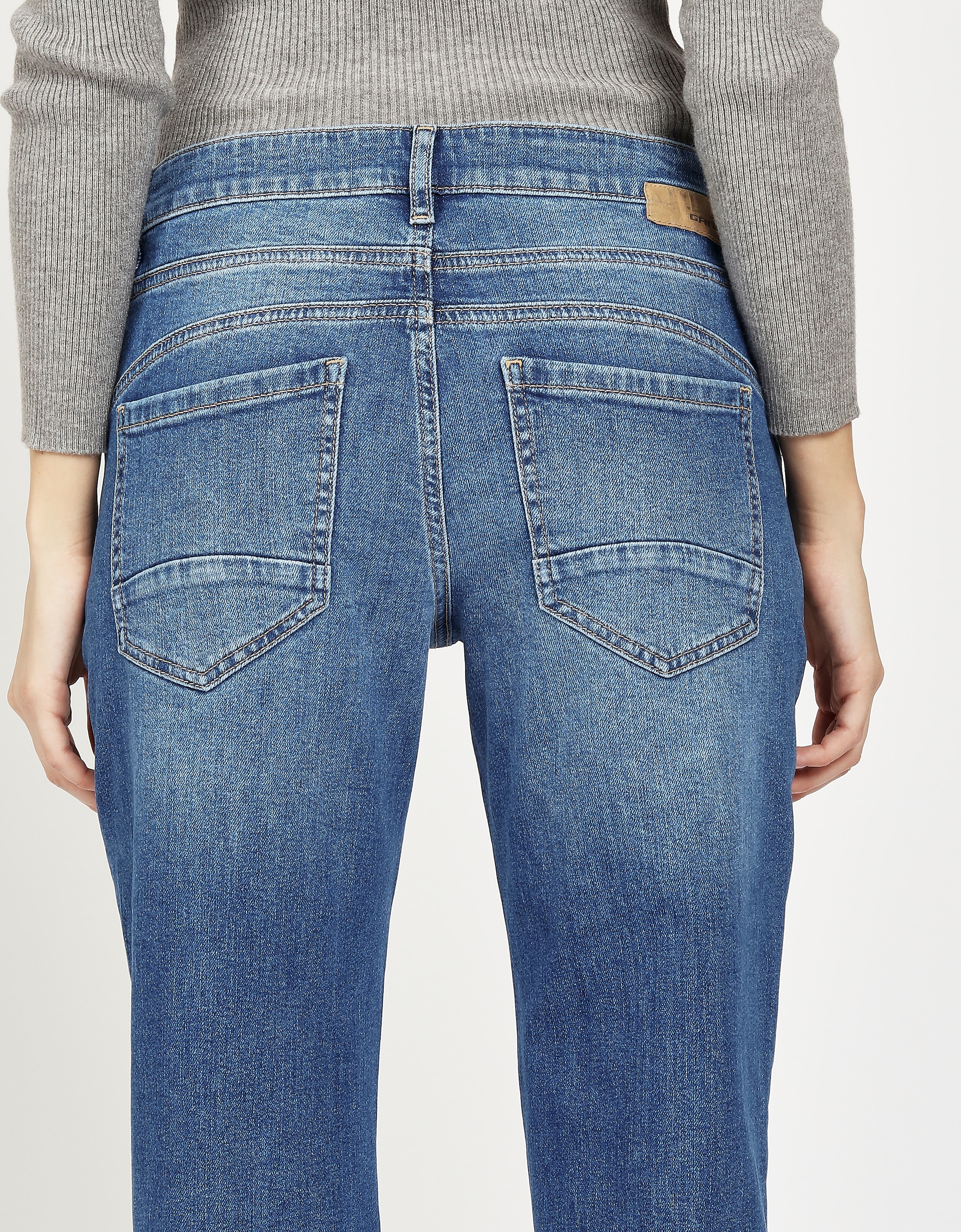 GANG 5-Pocket-Jeans »94JOLINE BOYFRIEND«, in cropped Länge