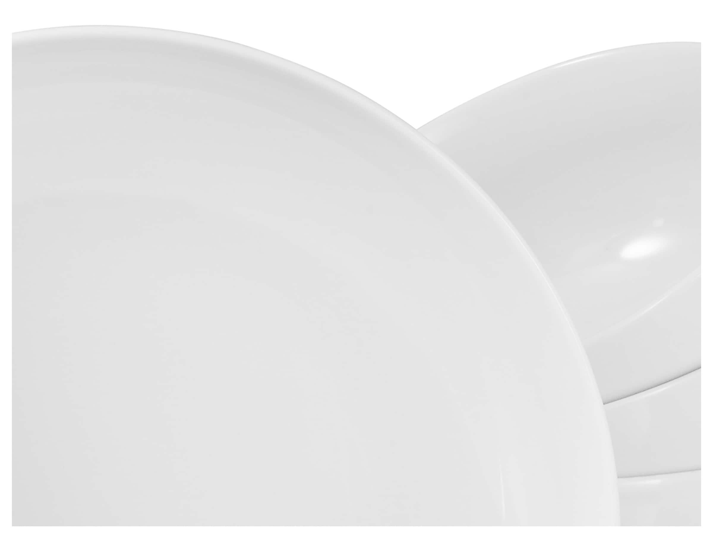 CreaTable Teller-Set »Allround Weiß, Tellerset 12-tlg« Daily Use, Zeitlos