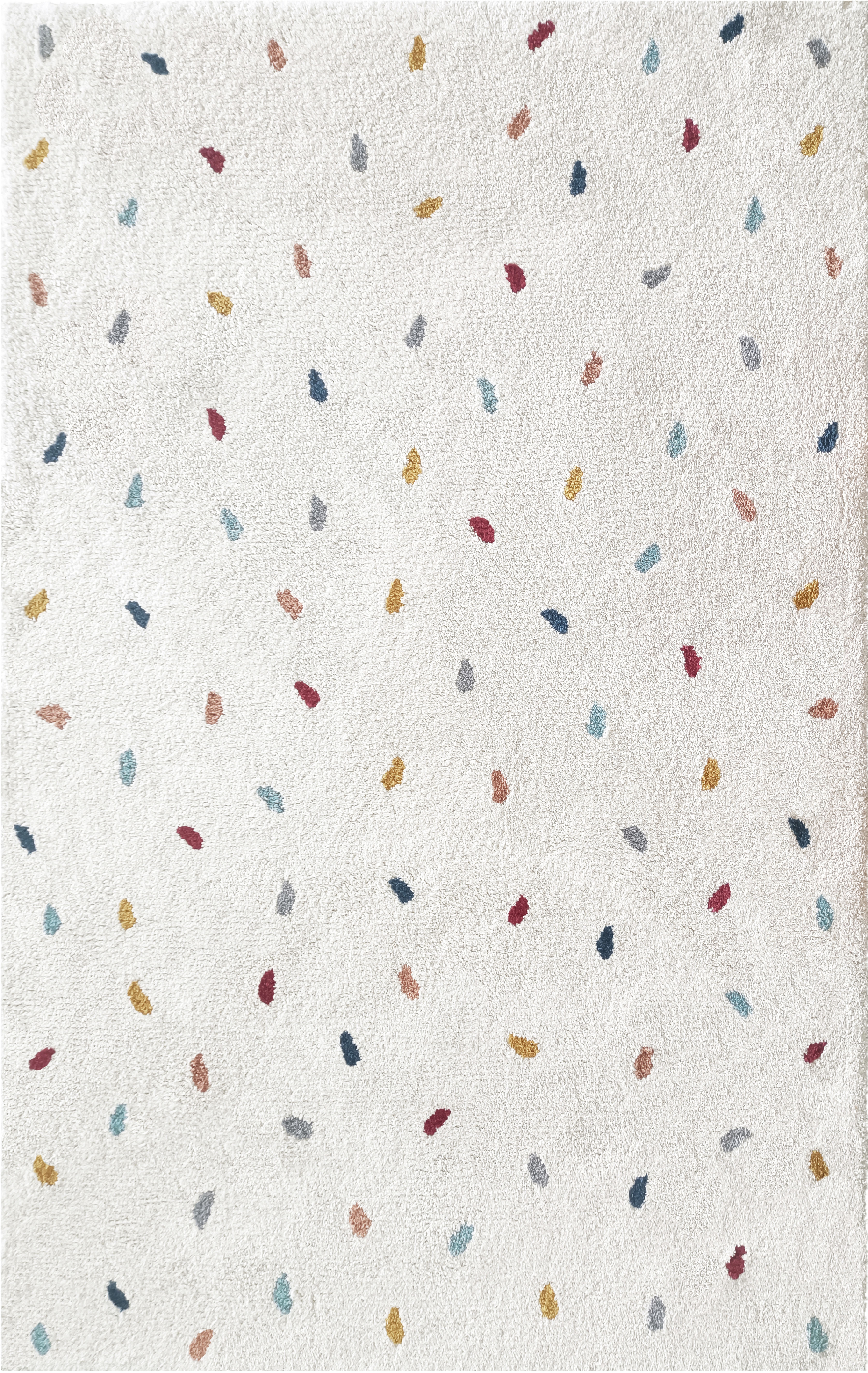 My Home Kinderteppich »Odan, Hochflor-Teppich« rechteckig 20 mm Höhe bunte Punkte Teppiche, weich, Wohnzimmer, Kinderzimmer in bunt