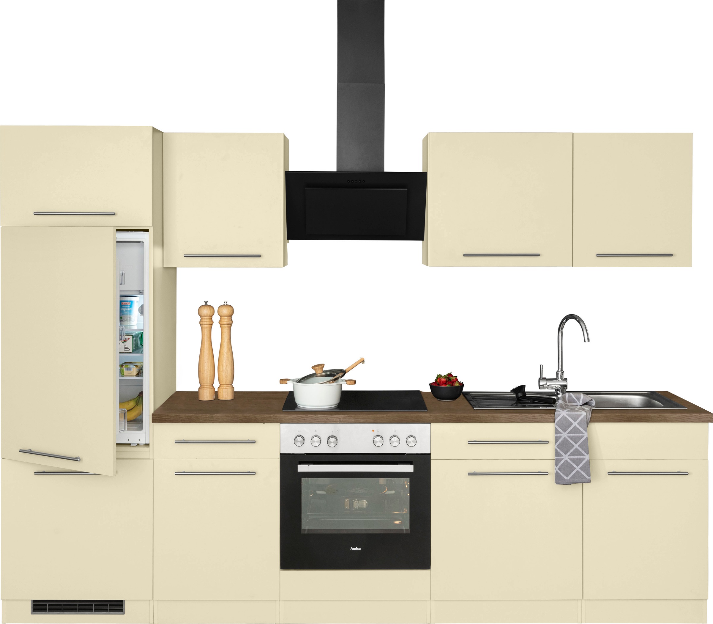 wiho Küchen Küchenzeile »Unna« ohne E-Geräte, Breite 280 cm