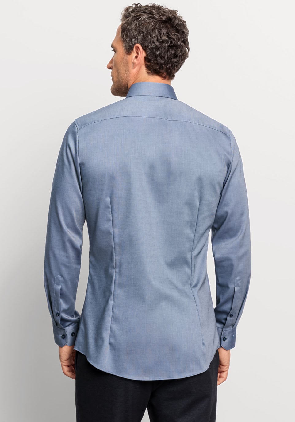 OLYMP Businesshemd »No. Six super slim«, mit feiner Faux-Uni-Struktur