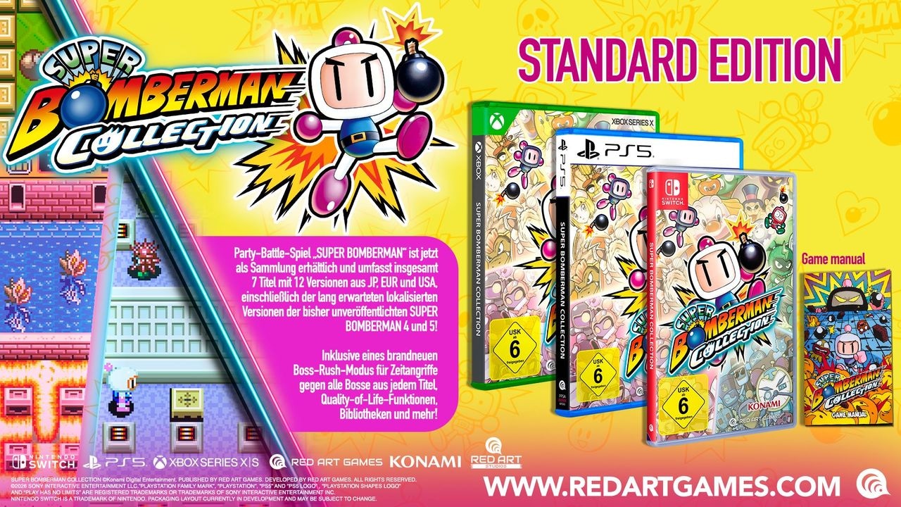 Konami Spielesoftware »Super Bomberman Collection« Nintendo Switch