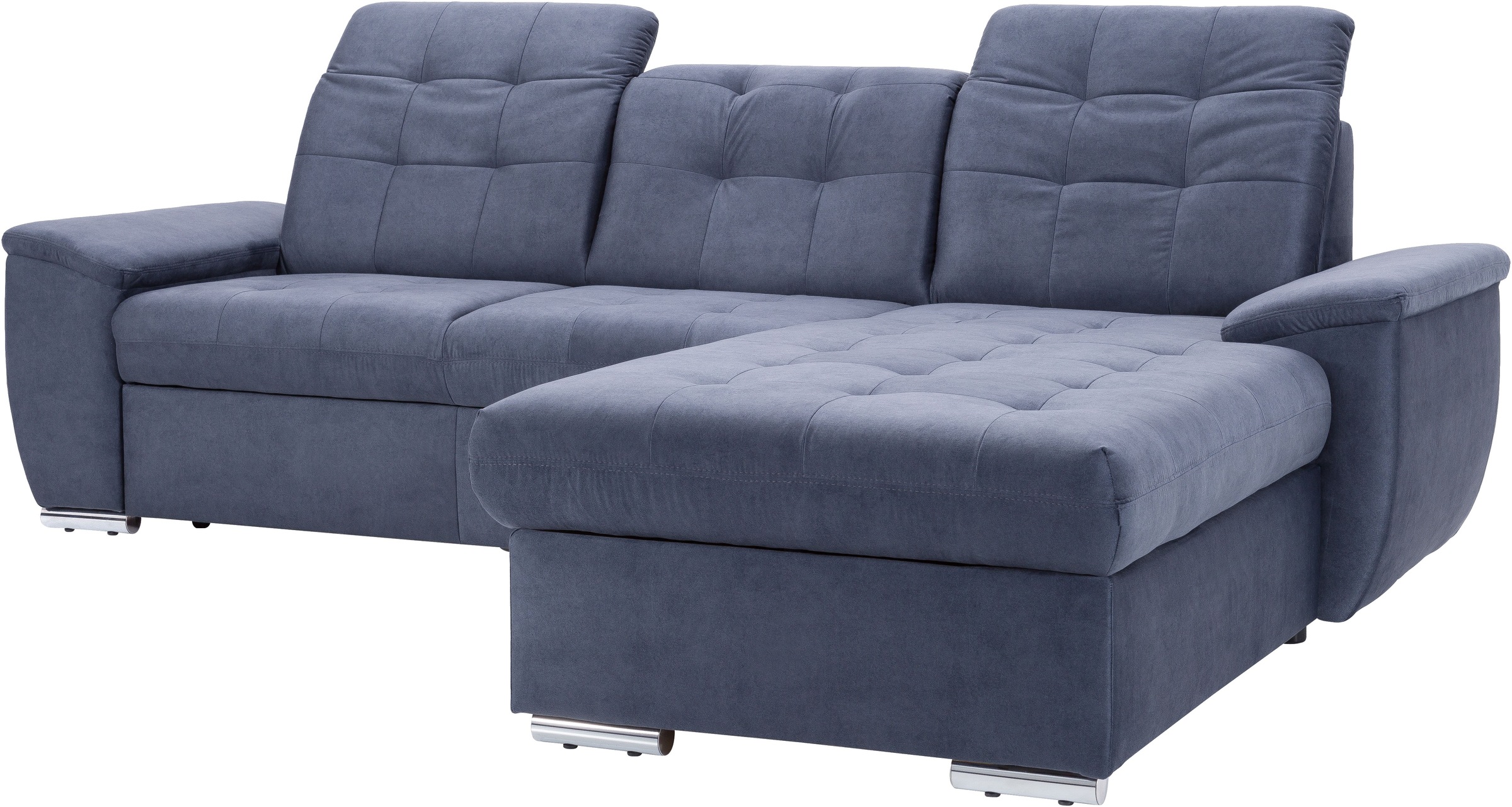 exxpo - sofa fashion Ecksofa »Derby Inkl. Kopfteilverstellung, wahlw. Bett & Bettkasten, L-Form«, EXTRA an Komfort zum Relaxen, Entspannen und Wohlfühlen