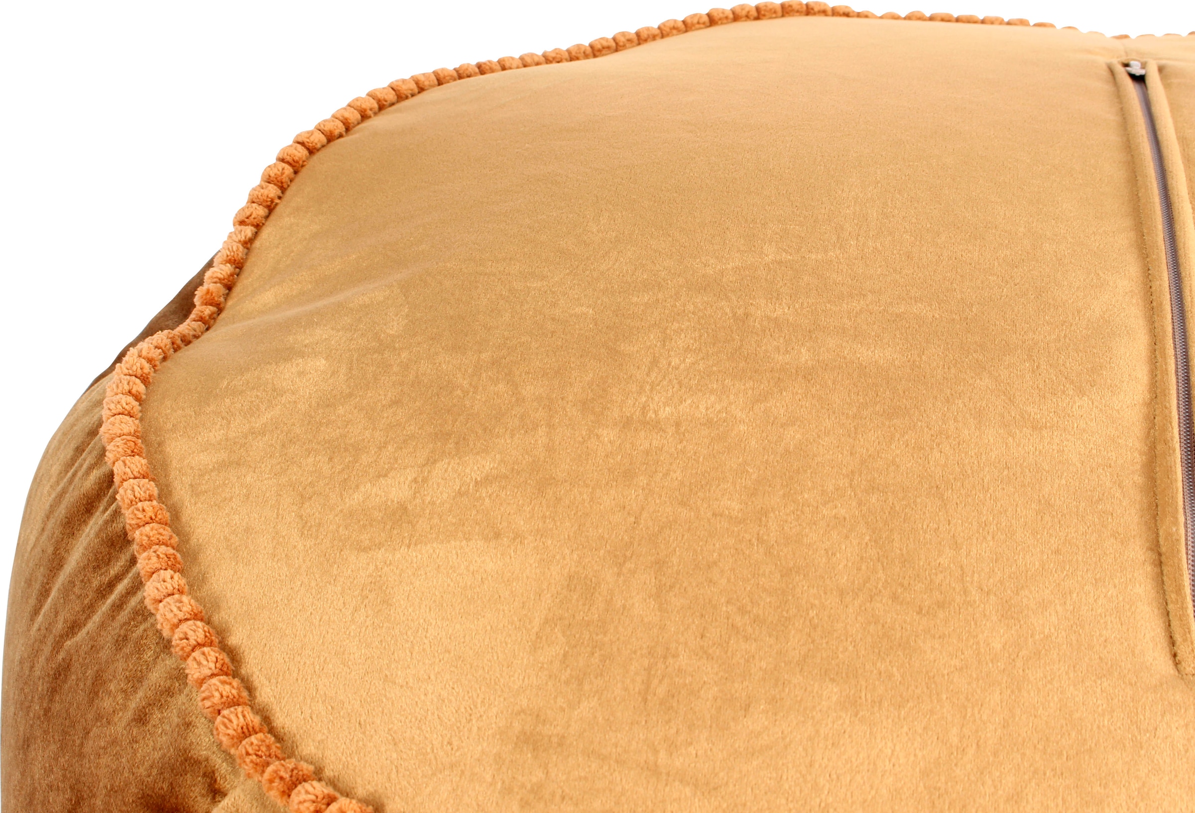 Kayoom Sitzhocker »Pouf Taj Mahal 325«, (1 St.), samtweich, farbig, modern, orientalisches Design