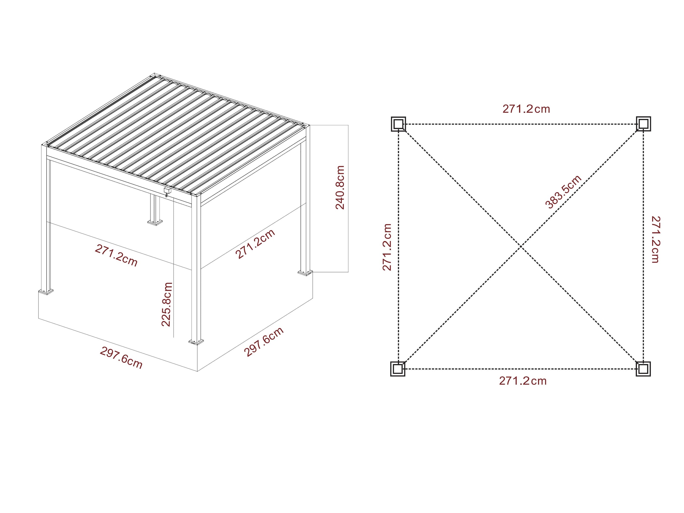 KONIFERA Pavillon »Premium Pergola«