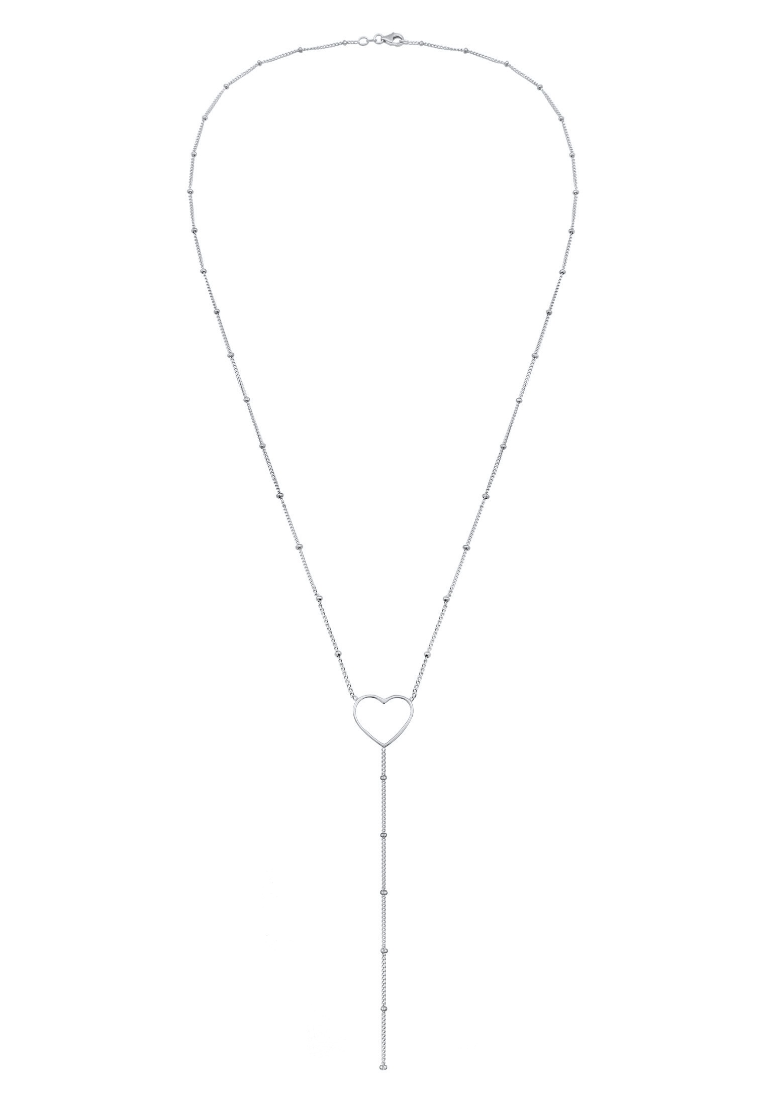 Elli Y-Kette »Halskette Y-Kette Kugelkette Herz Kombinierbar 925 Silber«