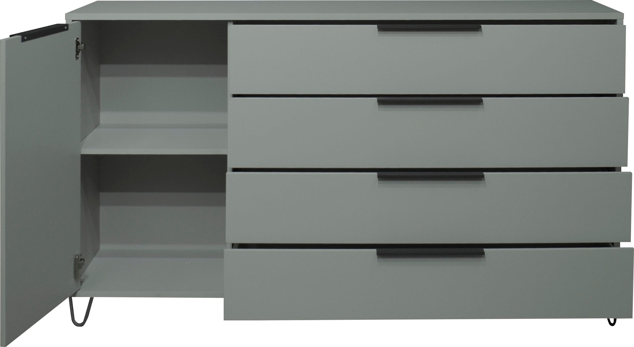 Mäusbacher Highboard »Bonnie TOPSELLER!«, Highboard mit Drahtgestell