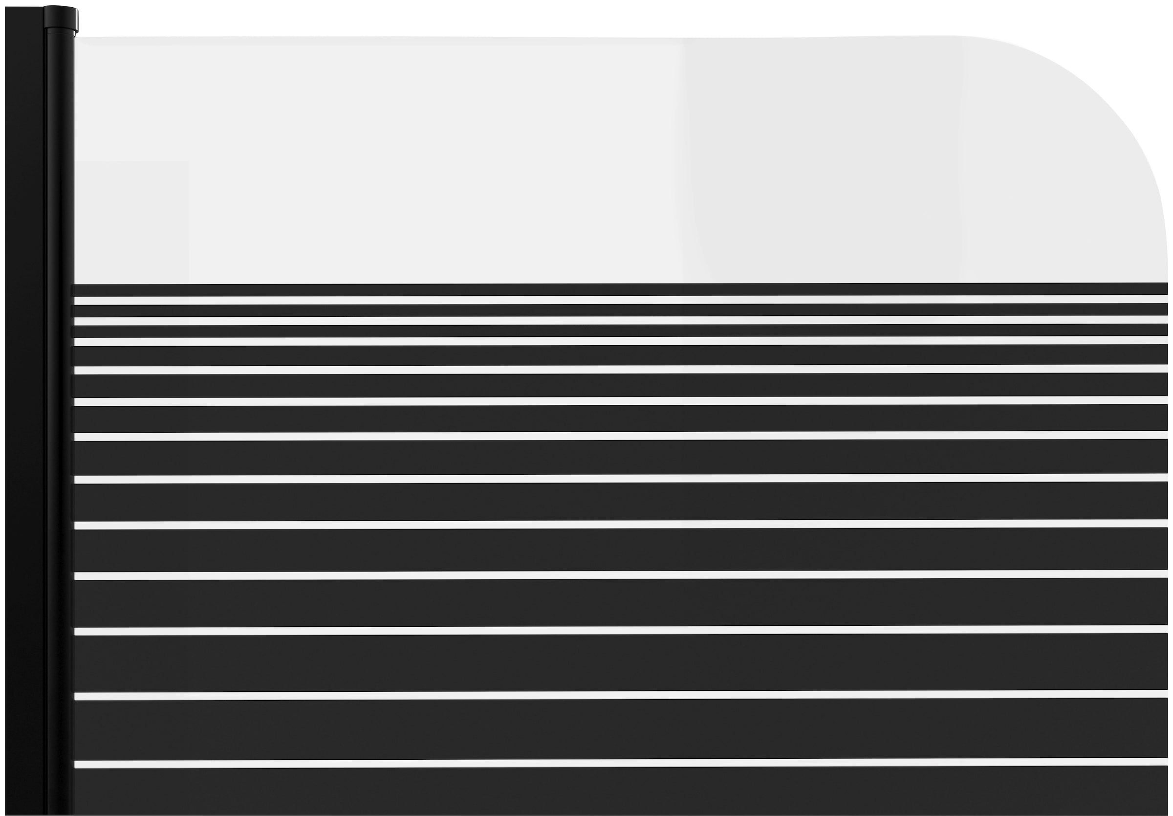 Marwell Badewannenfaltwand »BLACK LINES«, mit Sichtschutz