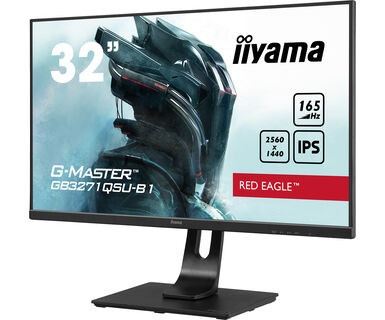 Iiyama Gaming-Monitor »GB3271QSU-B1«, 80,1 cm/31,5 Zoll, 2560 x 1440 px, 1 ms Reaktionszeit, 165 Hz, 1ms, IPS, neig-und höhenverstellb. HDMI, DisplayPort, USB, schwarz