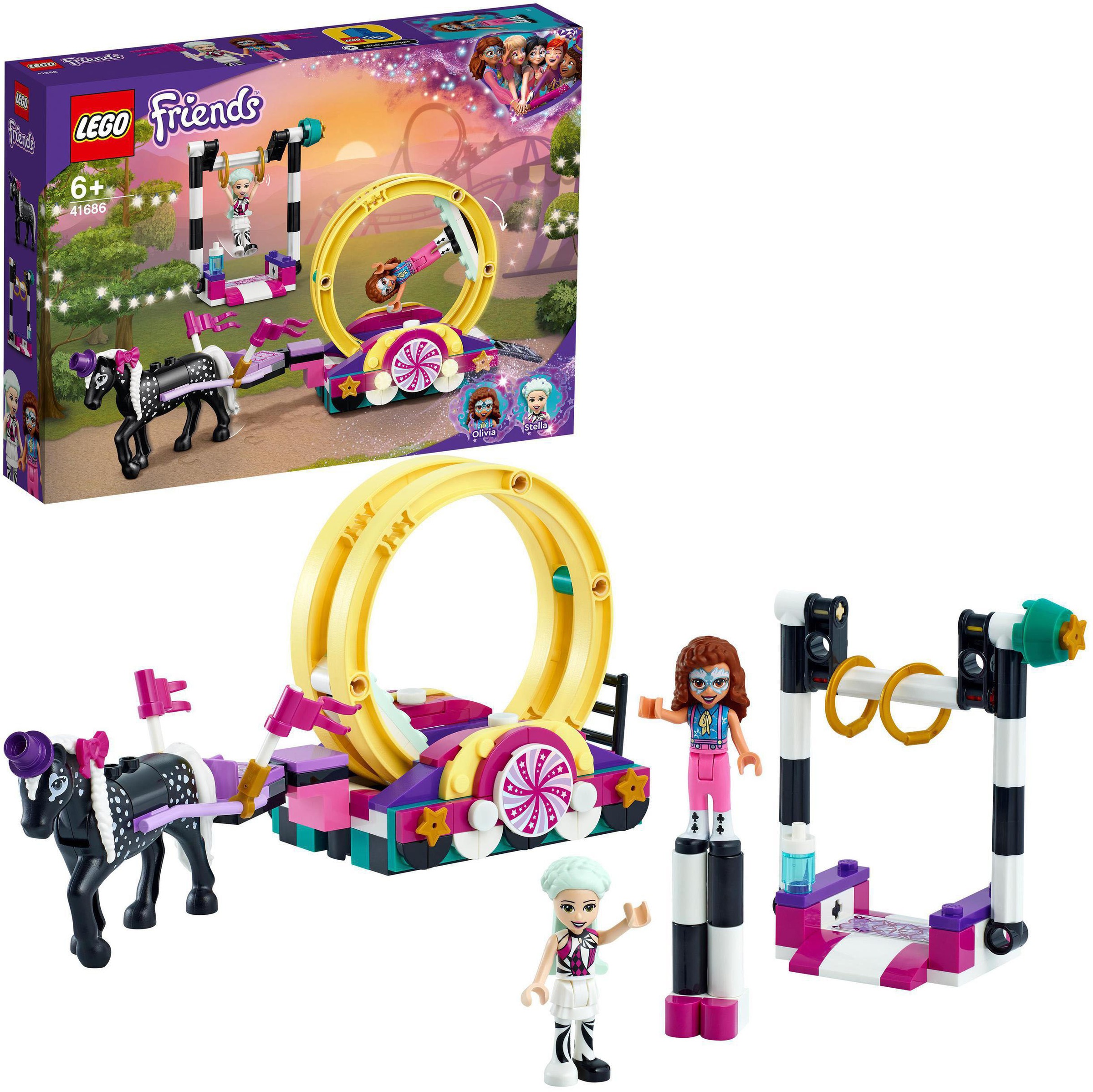 LEGO® Konstruktionsspielsteine »Magische Akrobatikshow (41686), LEGO® Friends«, (223 St.), Made in Europe
