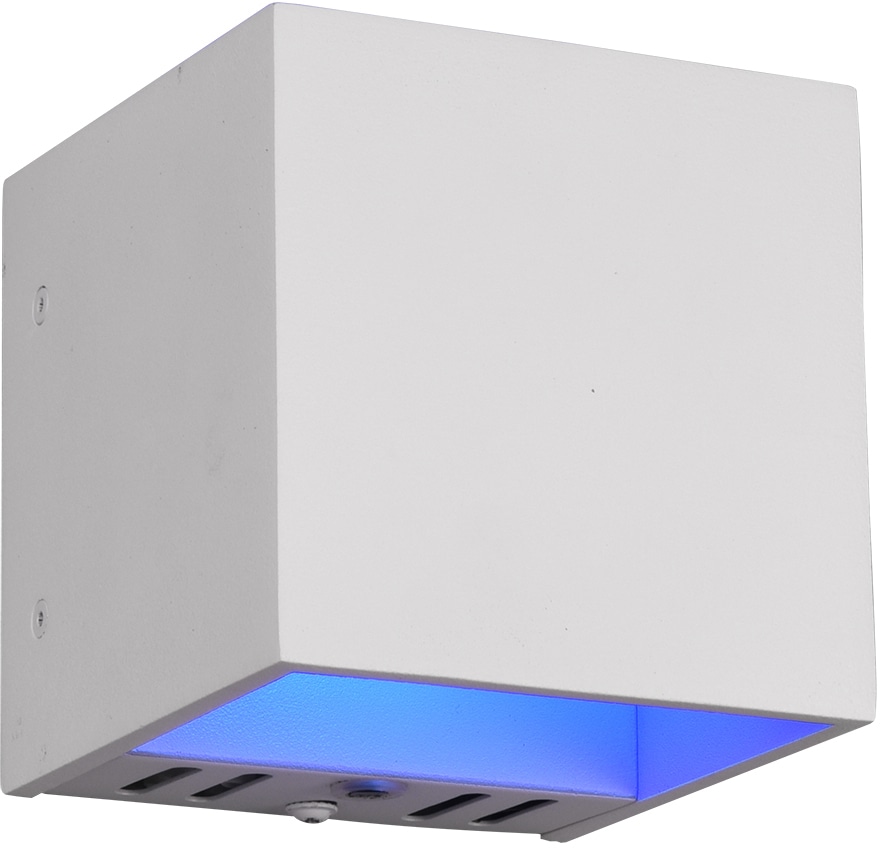 TRIO Leuchten LED Wandleuchte »Figo«, 1 flammig, Leuchtmittel LED-Modul | LED fest integriert, WiZ Smarthome Wandlampe Steuerung per Fernbedienung + App, RGB dimmbar