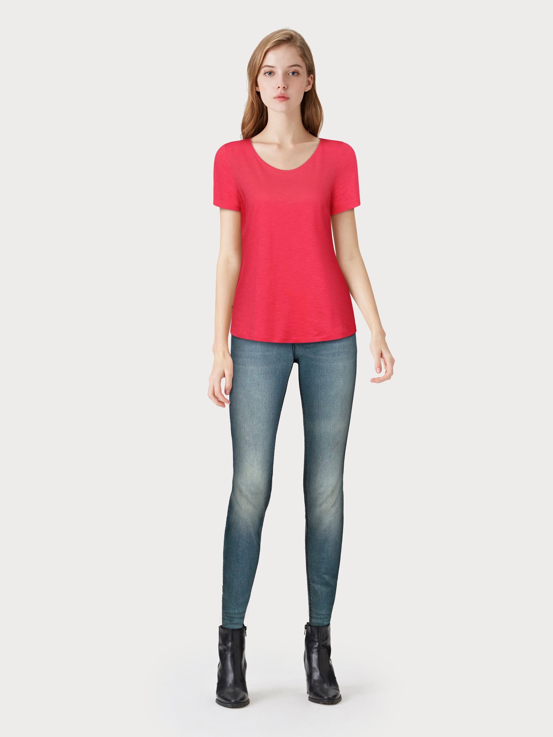 Arizona Skinny-fit-Jeans »Shaping«, skinny Passform, normale Leibhöhe, in Stretch-Qualität, Used-Look