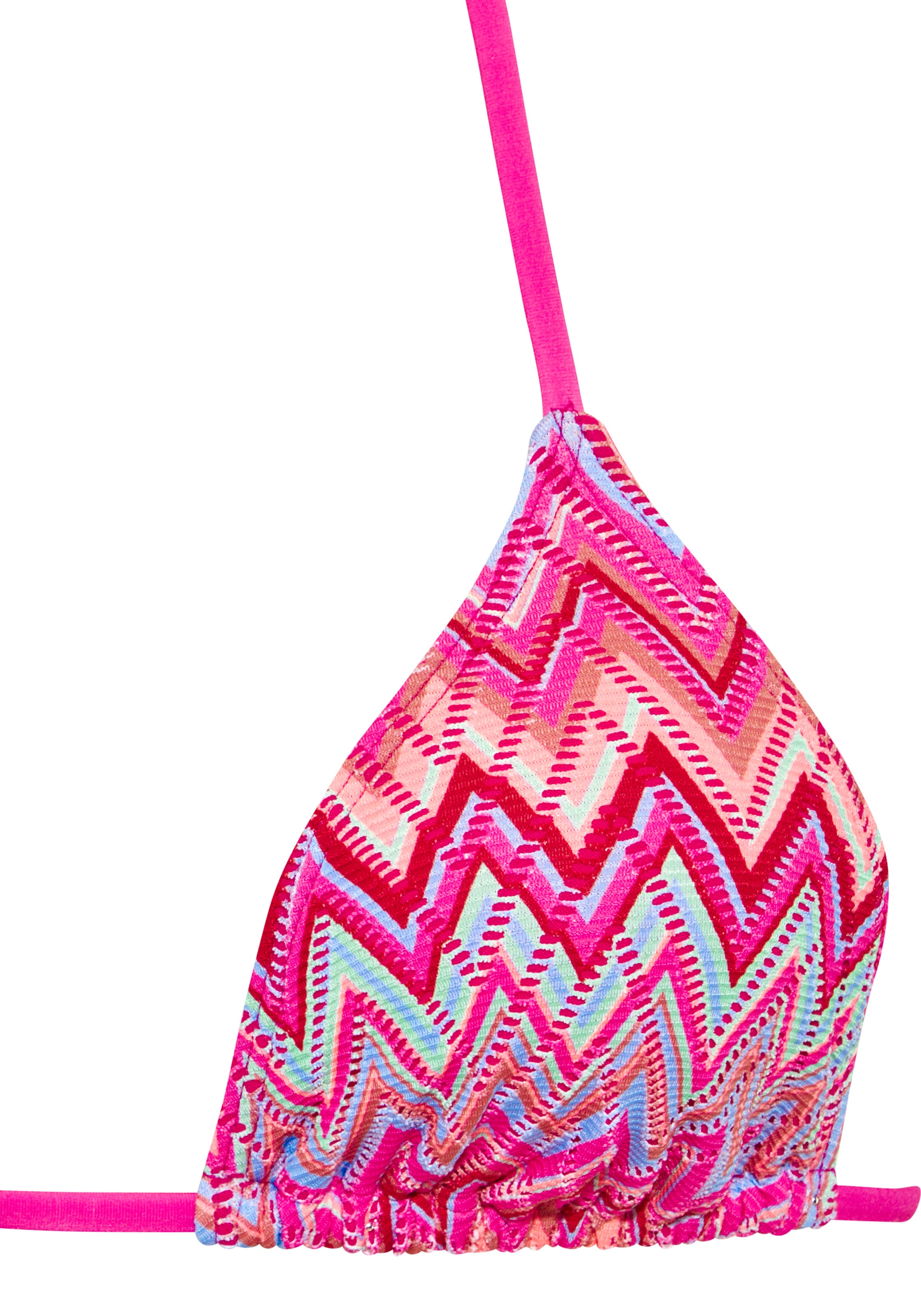 LASCANA Triangel-Bikini-Top »Helena« in bedruckter Strukturware