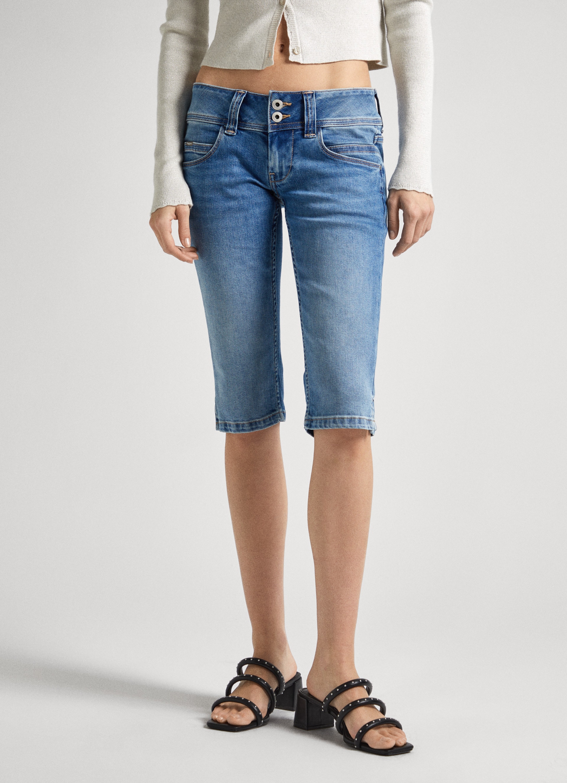 Slim-fit-Jeans »Shorts SLIM CROP LW«