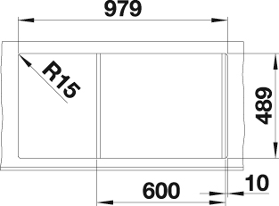 Blanco Küchenspüle »AXIS III 6 S-IF« mit Glasschneidebrett und Edelstahlschale