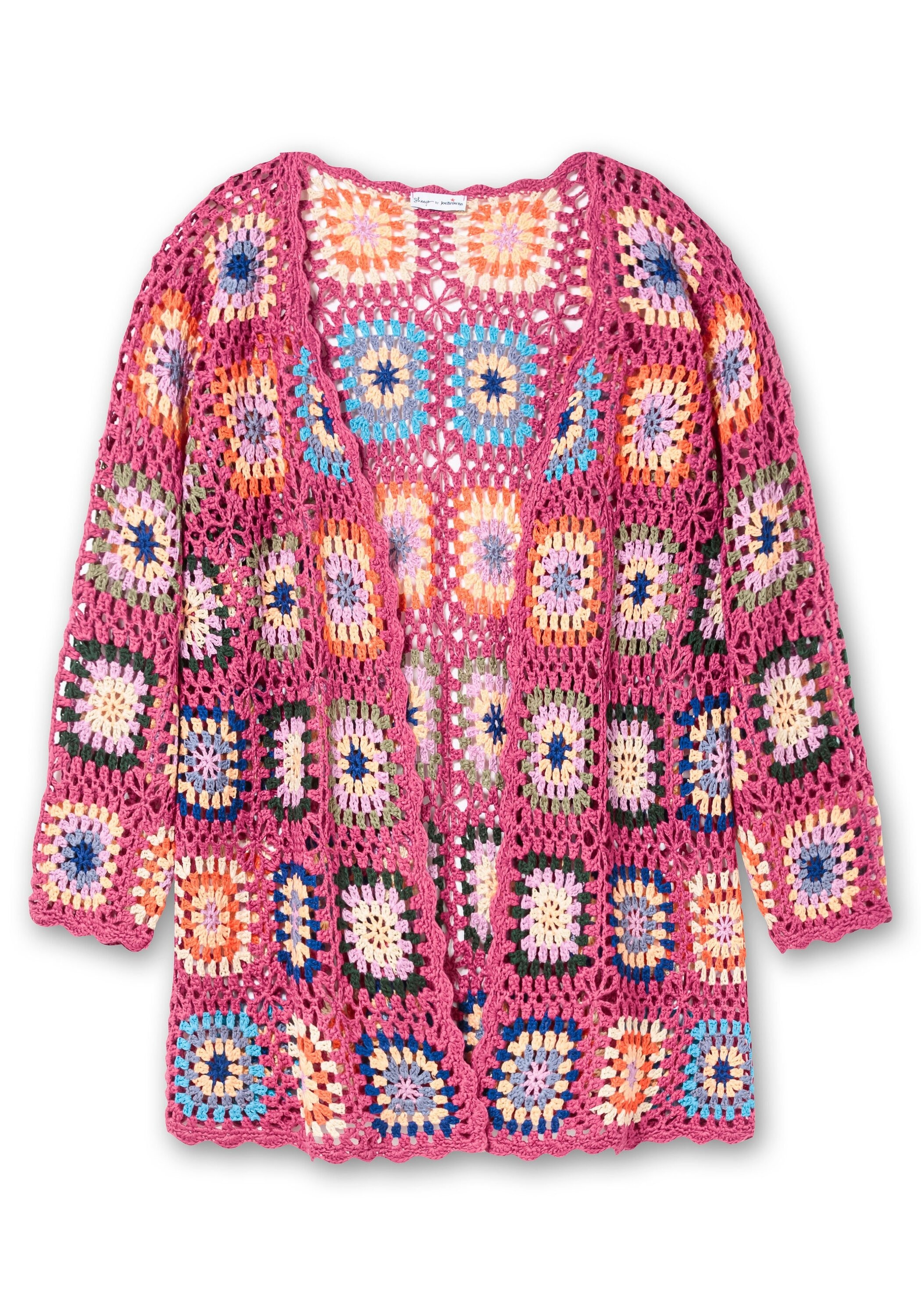 Sheego Cardigan »Strickjacke in Häkeloptik, mit Crochet-Muster«