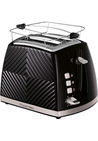 Toaster »Groove 26390-56, schwarz, 850 Watt - Brötchenaufsatz & Krümelschublade«, 2...