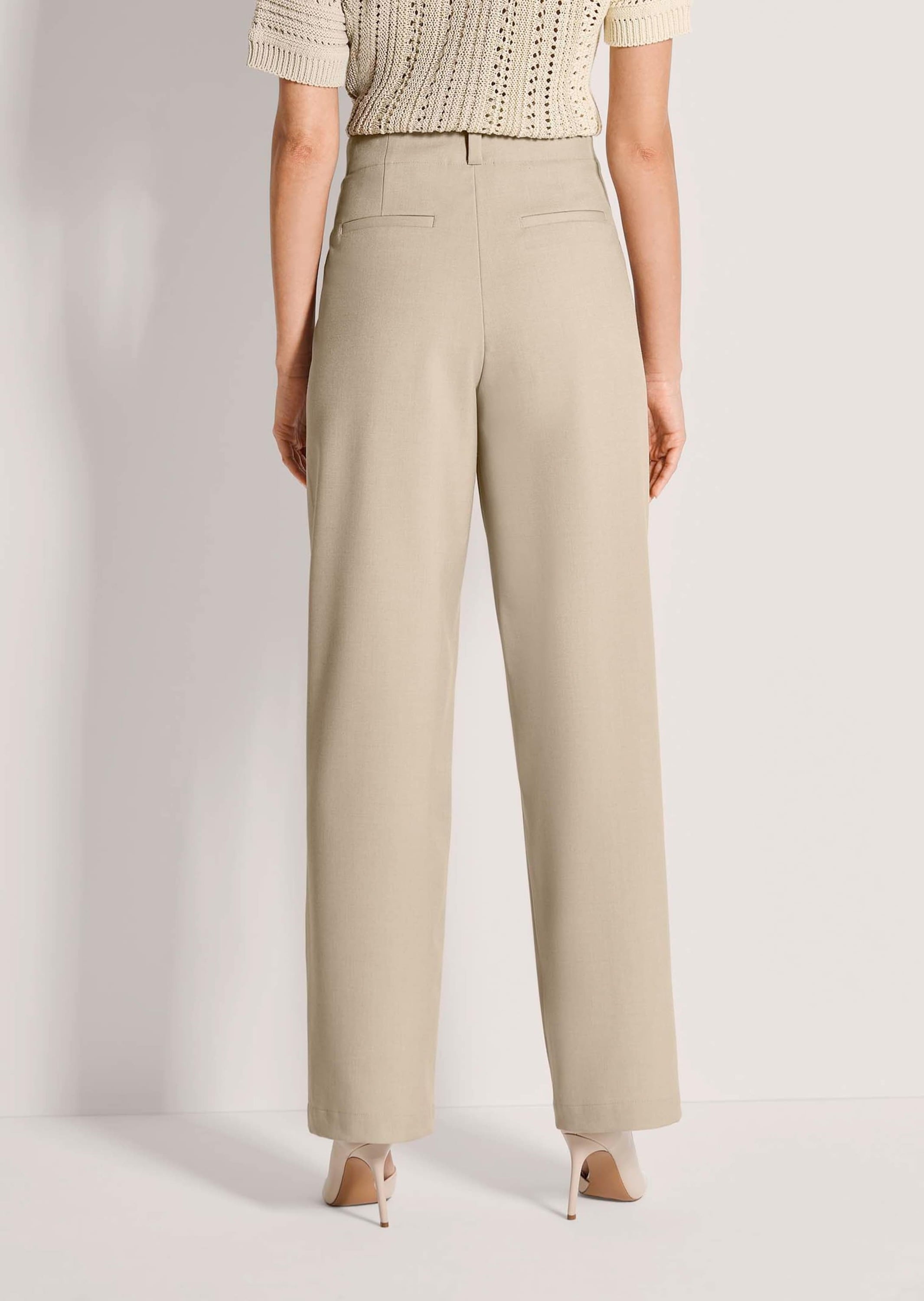 MADELEINE Stoffhose »Bundfaltenhose Jerseyhose mit weitem Bein«