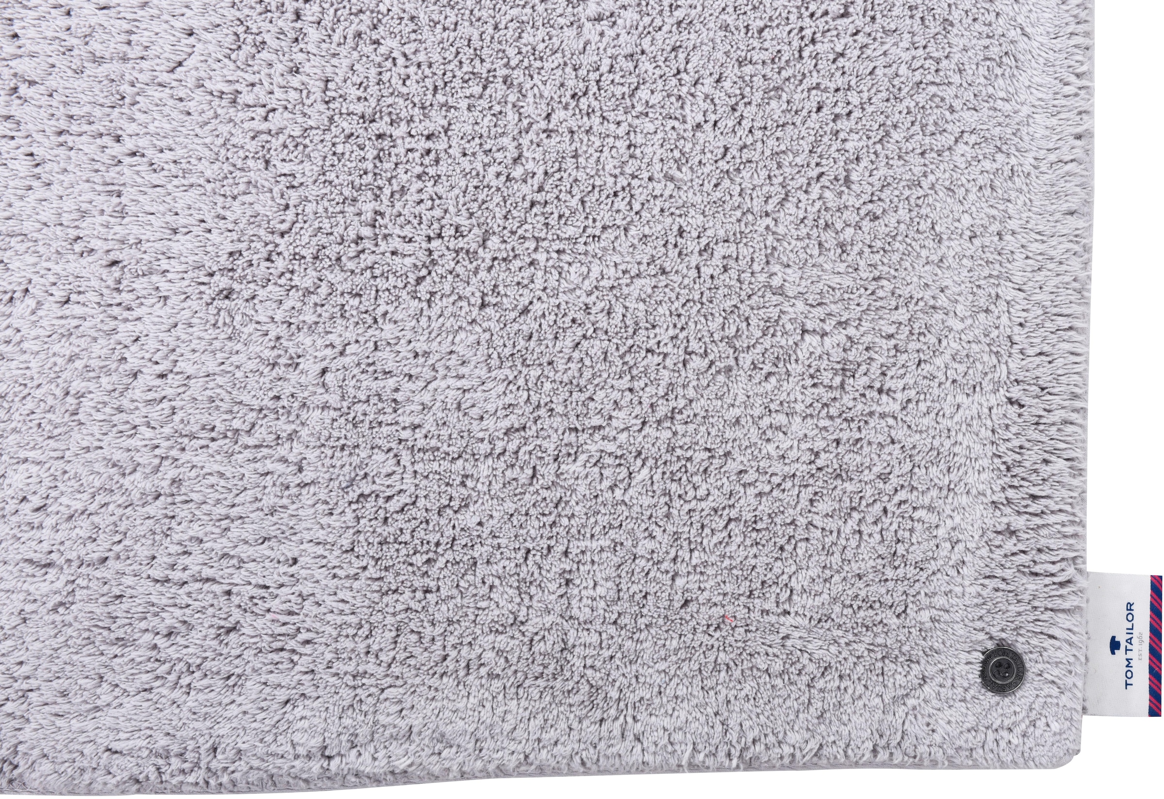 TOM TAILOR HOME Badematte »Cotton Double Uni«, beidseitig nutzbar-fußbodenheizungsgeeignet-strapazierfähig, Badteppich, Uni Farben, rechteckig & quadratisch erhältlich