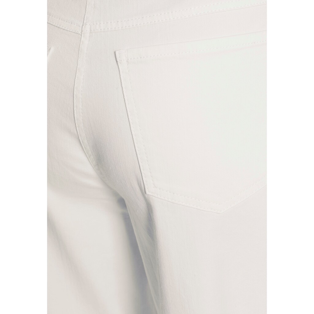 MAC Ankle-Jeans »Mina«, Moderne Karottenform mit separatem Bindeband in der Taille
