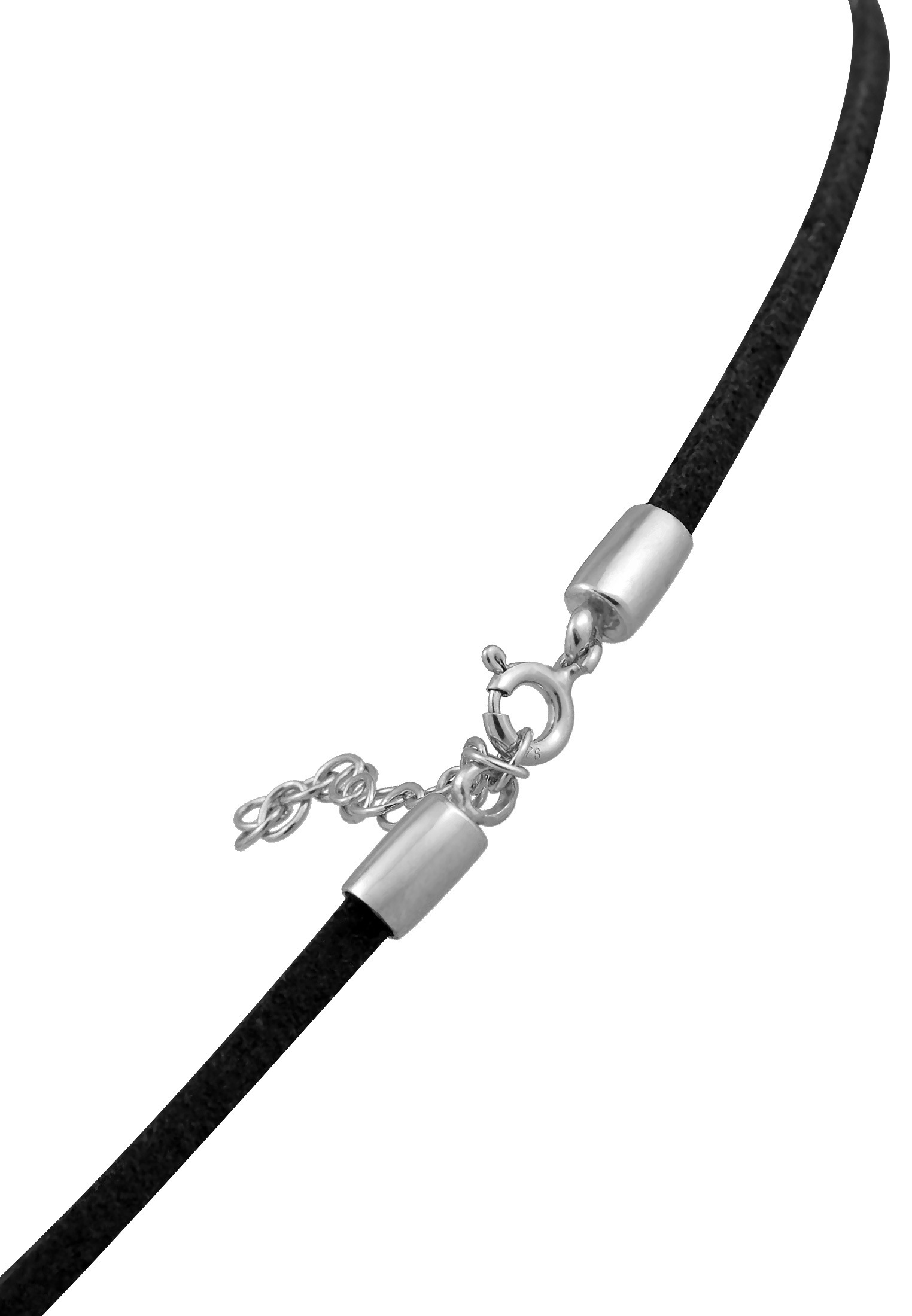 Elli Choker »Halskette Choker Herz Satinband 925 Silber«