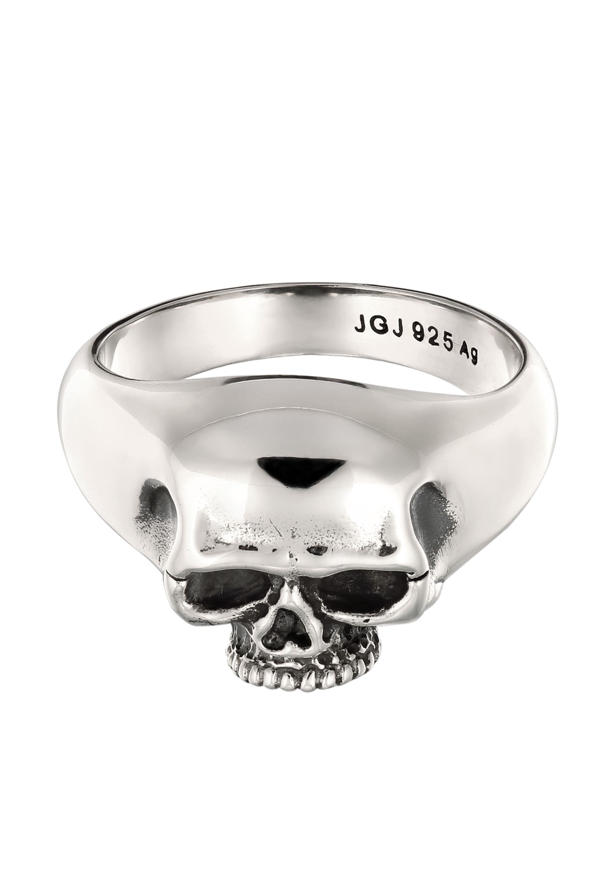 Kuzzoi Siegelring »Ring Siegelring Totenkopf 925 Sterling Silber«