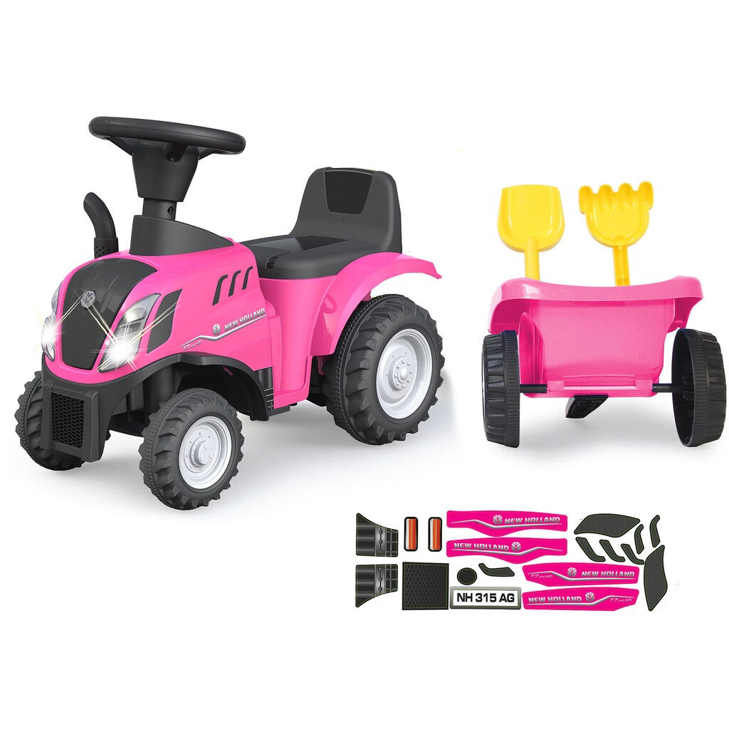Jamara Rutscher »New Holland T7 Traktor, pink«
