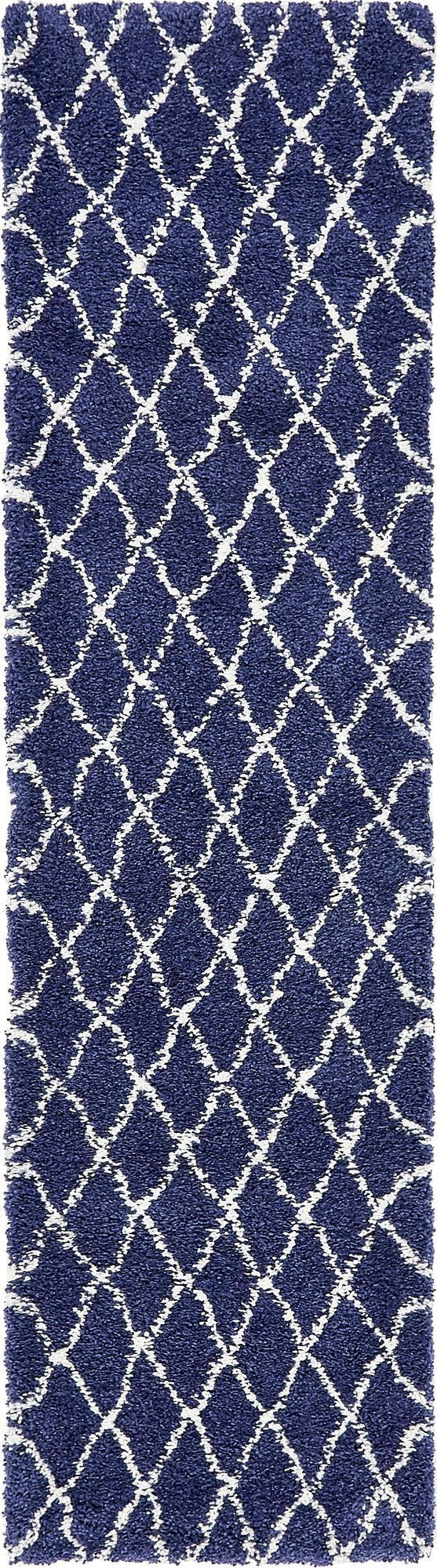 Myflair Möbel & Accessoires Hochflor-Läufer »Temara Shag, LAGERRÄUMUNG!«, rechteckig, 51 mm Höhe, Teppich-Läufer, gewebt, Rauten Design, weich & kuschelig