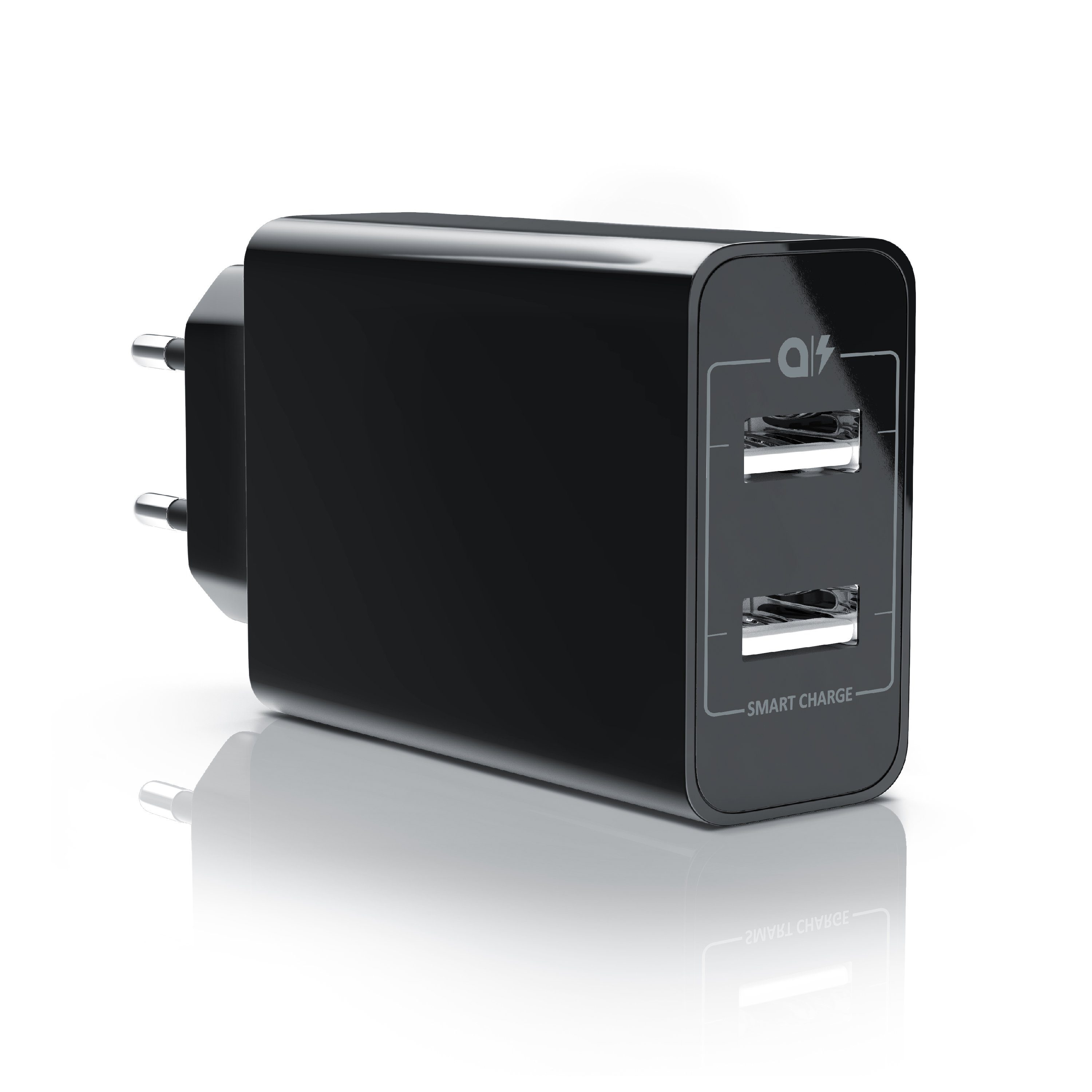 Aplic 2 Port USB Ladegerät mit Smart Charge + Solid Charge