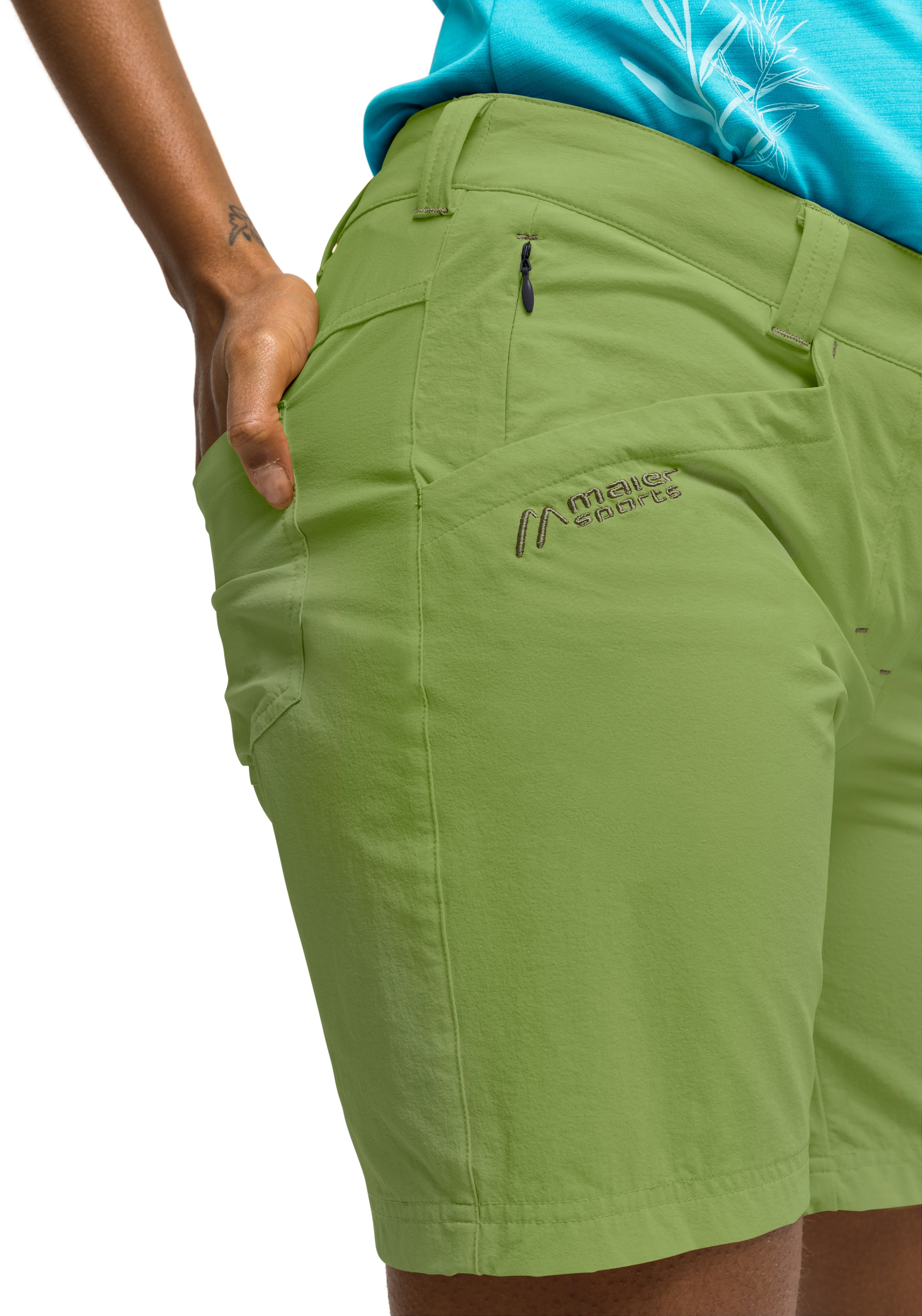 Maier Sports Funktionsshorts »Lulaka Shorts«, Damen Shorts, kurze Wanderhose, Outdoorhose mit 4 Taschen, Regular Fit